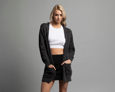 Foto 2 | Cárdigan Gris Strona para Mujer