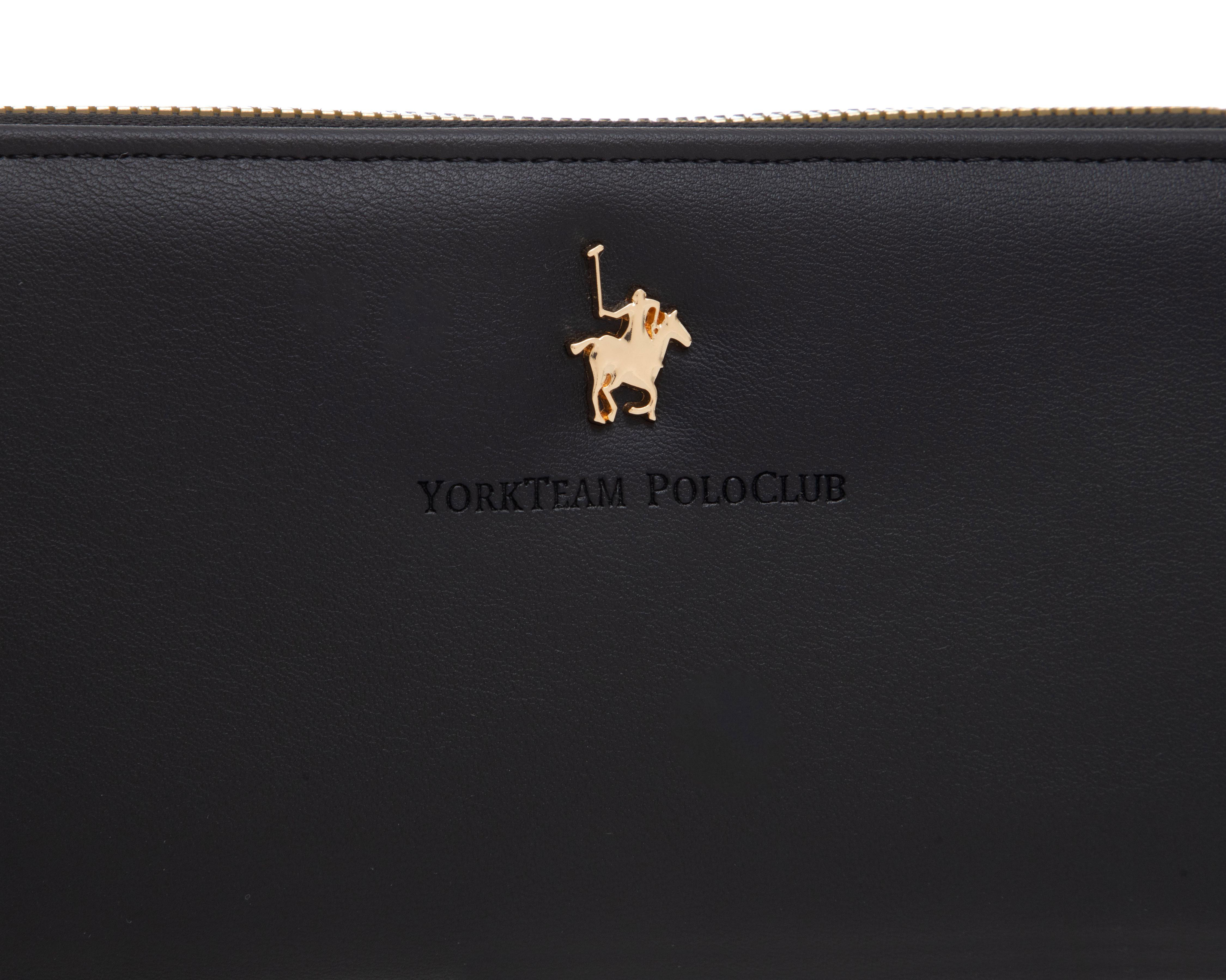 Foto 5 pulgar | Cartera para Mujer York Team Polo Club Negra