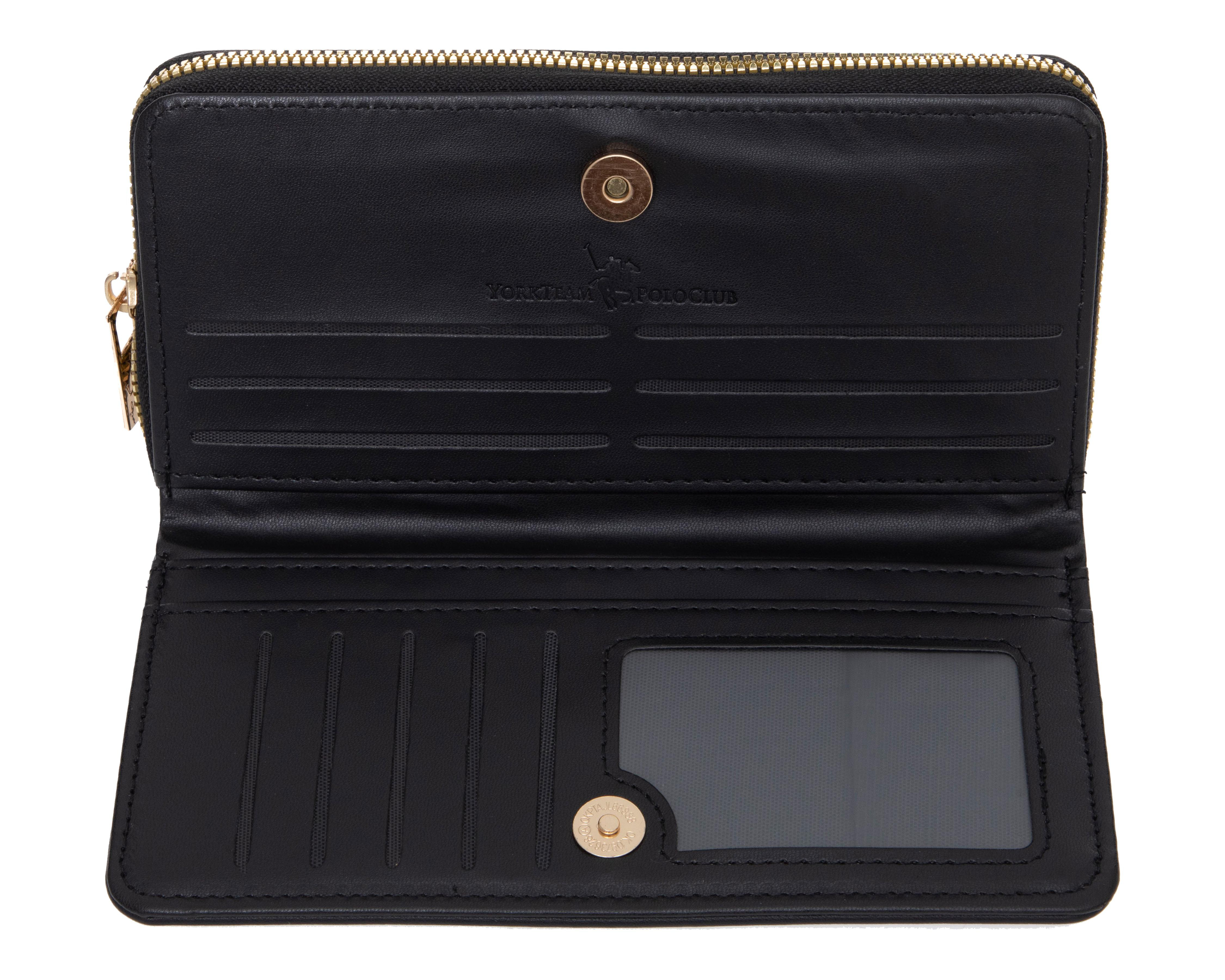 Foto 6 pulgar | Cartera para Mujer York Team Polo Club Negra