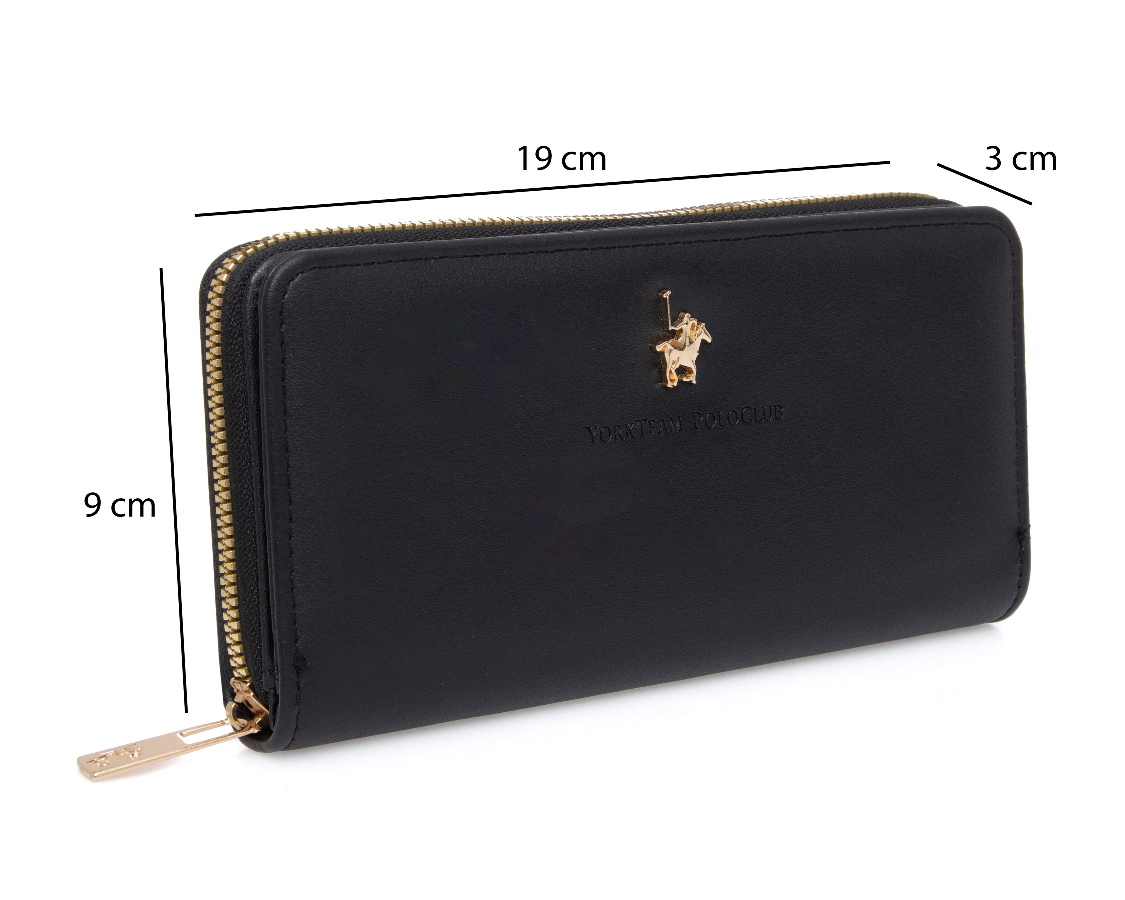 Foto 7 pulgar | Cartera para Mujer York Team Polo Club Negra