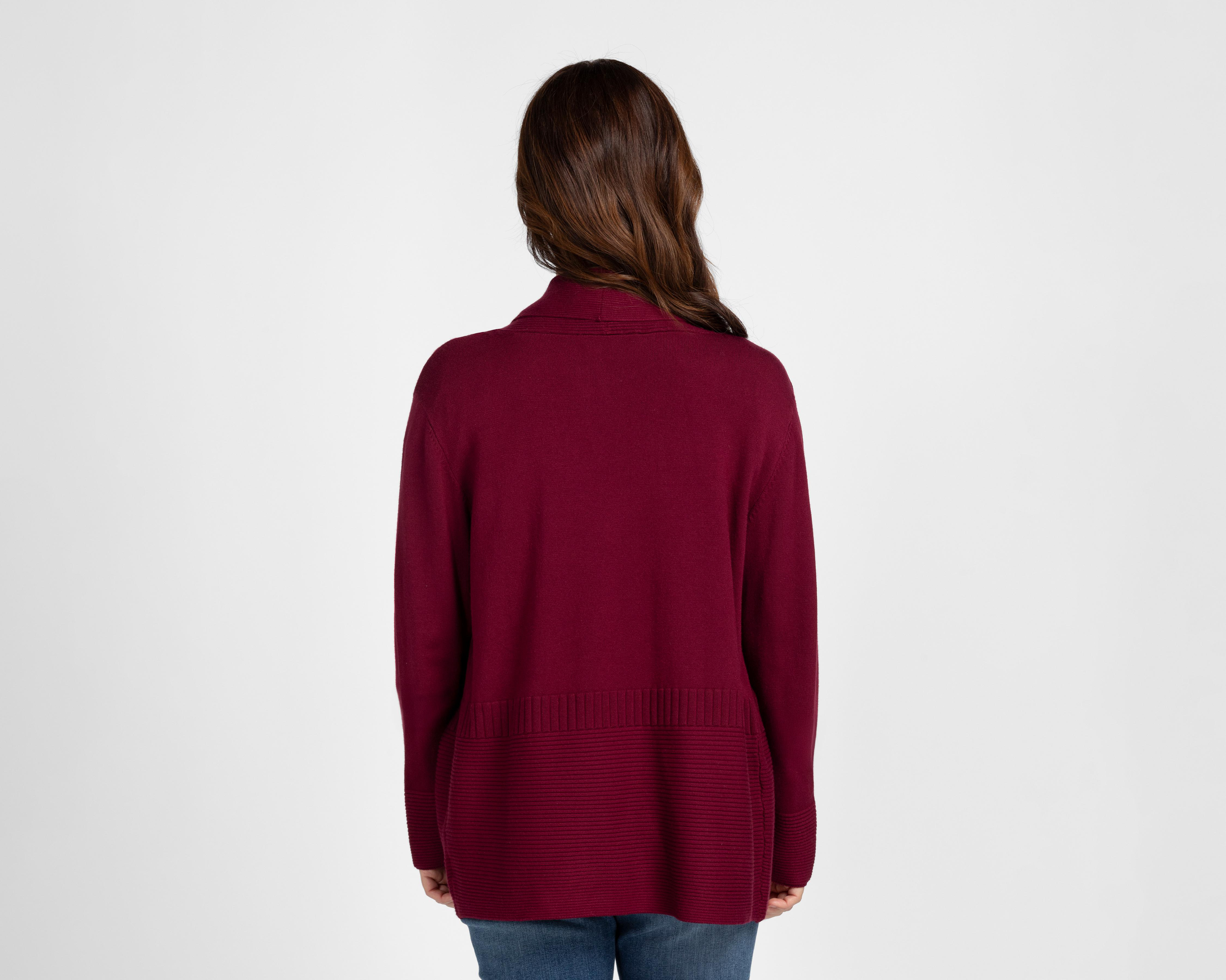 Foto 4 pulgar | Cárdigan Tinto Lady Sun para Mujer