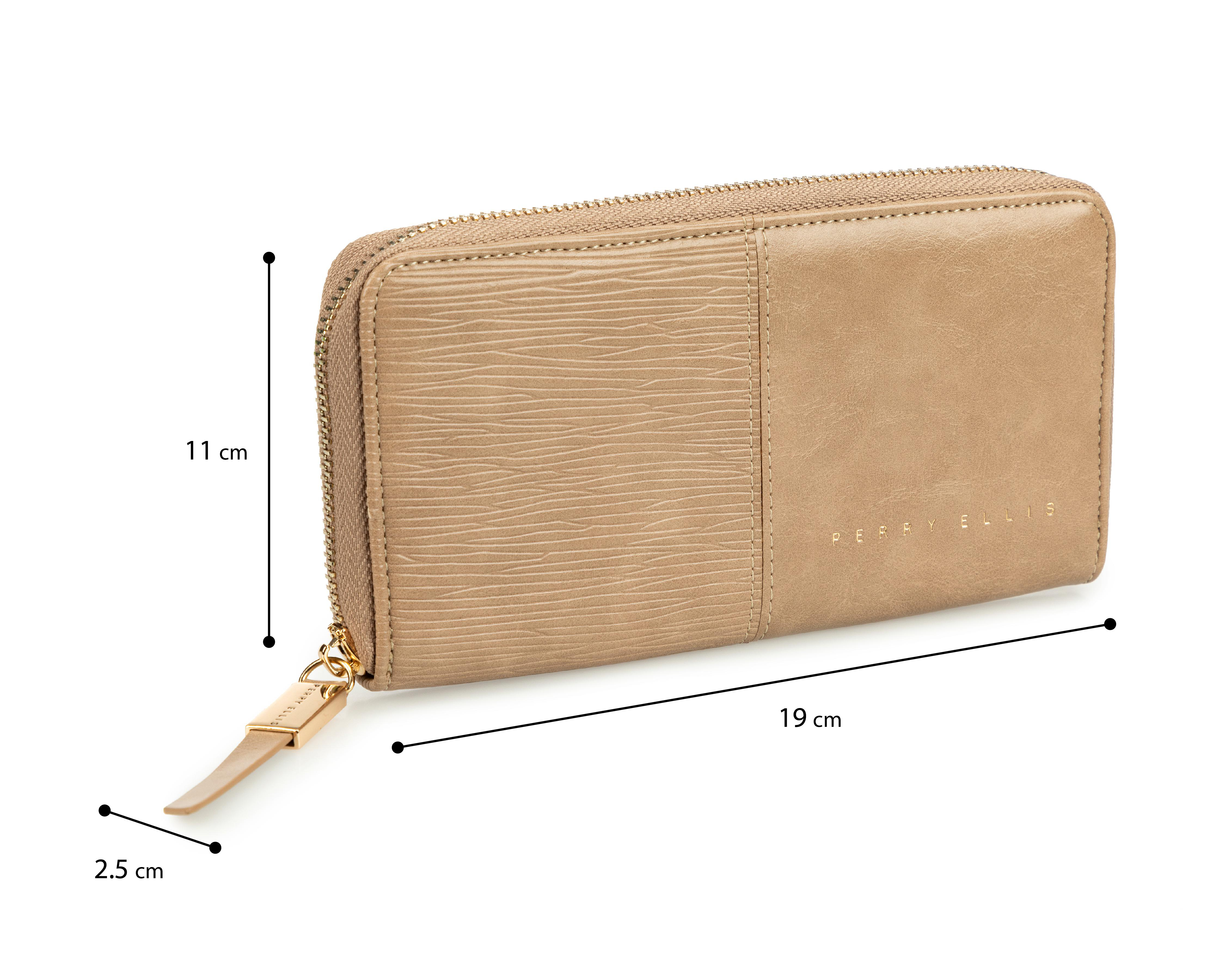 Foto 7 pulgar | Cartera para Mujer Perry Ellis Café