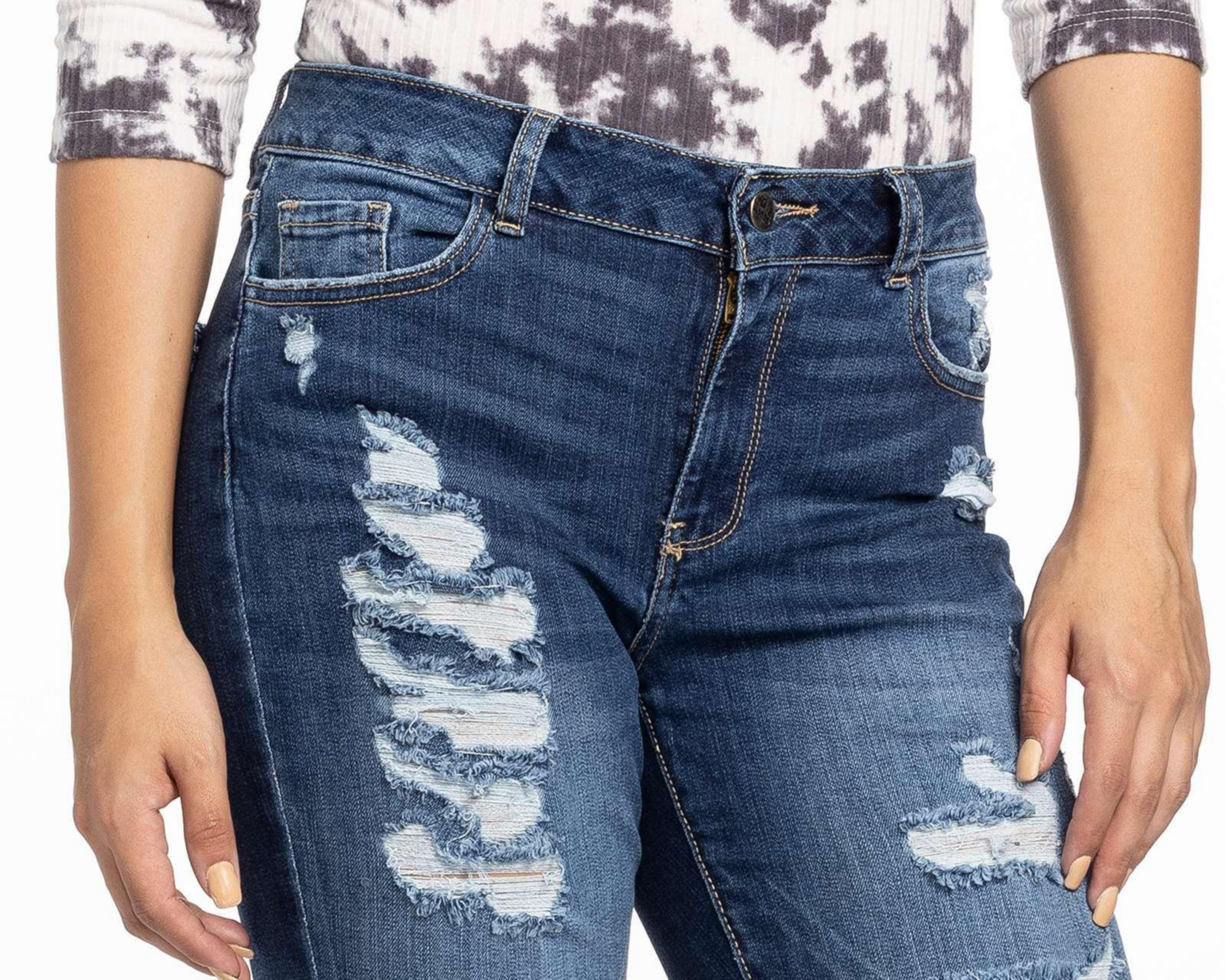 Foto 4 | Jeans Boy London Skinny Destrucciones