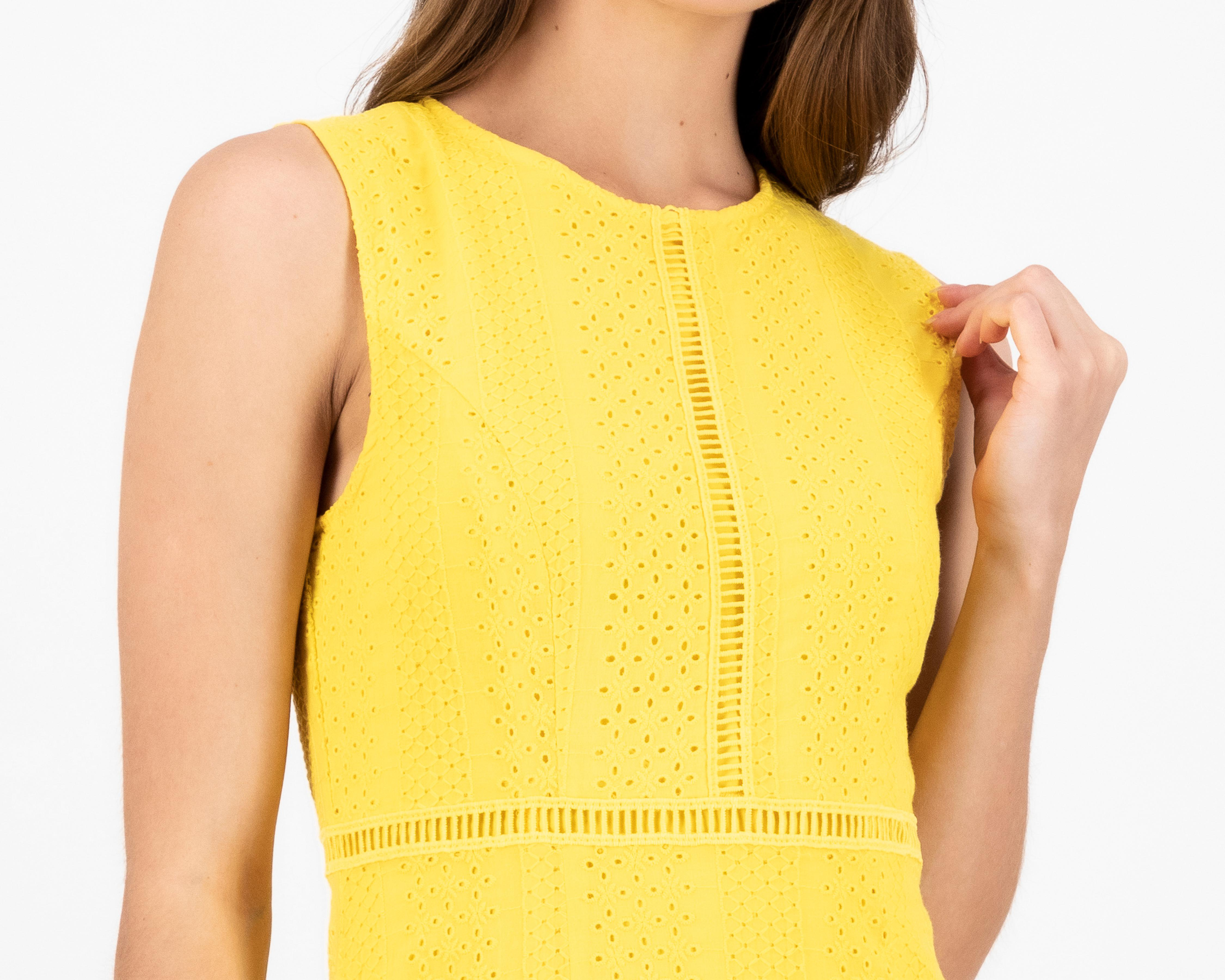 Foto 5 pulgar | Vestido Meirius Casual Midi Amarillo