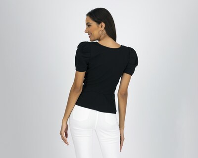 Foto 3 | Blusa Sahara Manga Corta Escote Cruzado