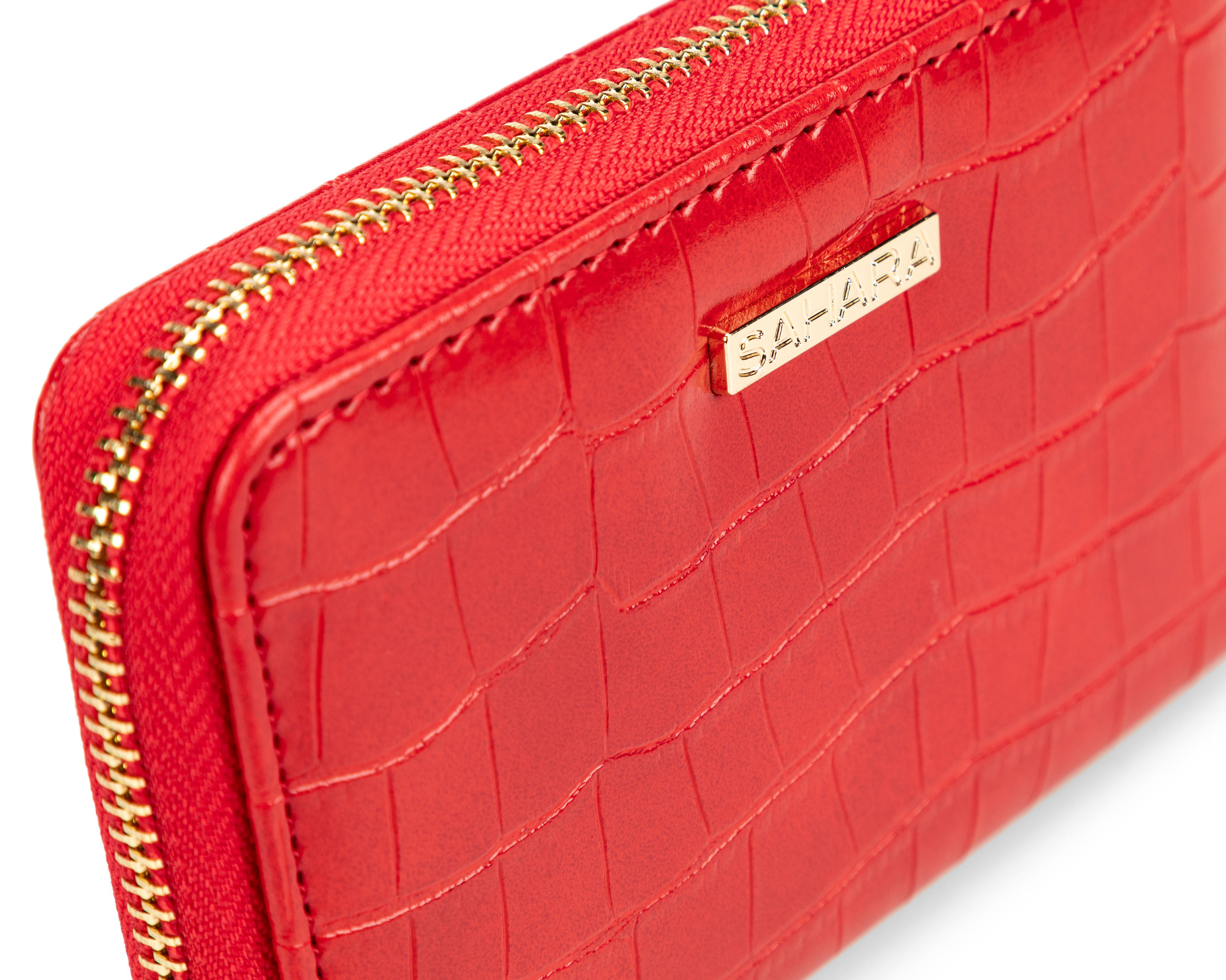 Foto 5 | Monedero para Mujer Sahara Rojo