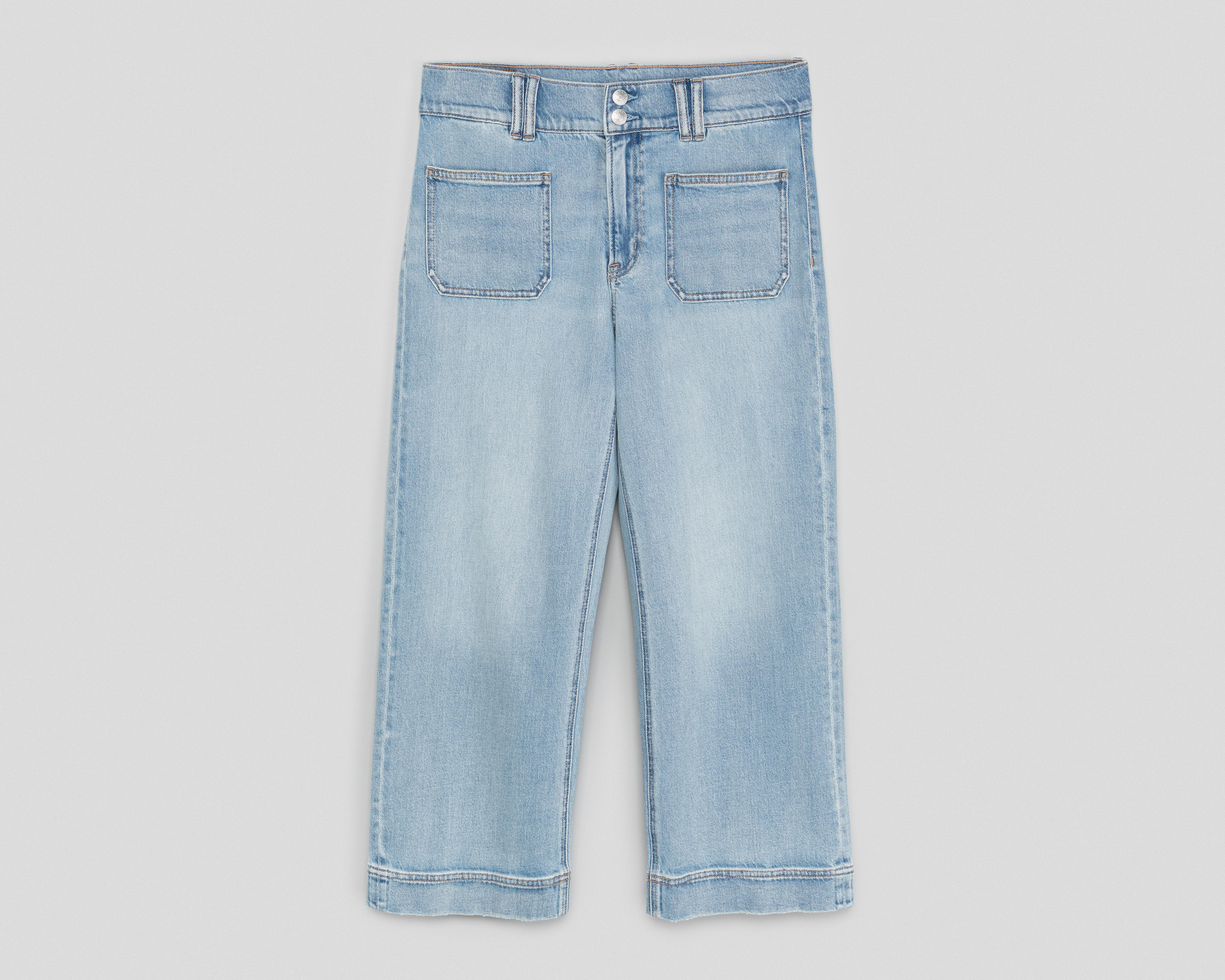 Foto 2 pulgar | Jeans Crop American Eagle High Waisted Stovepipe para Mujer