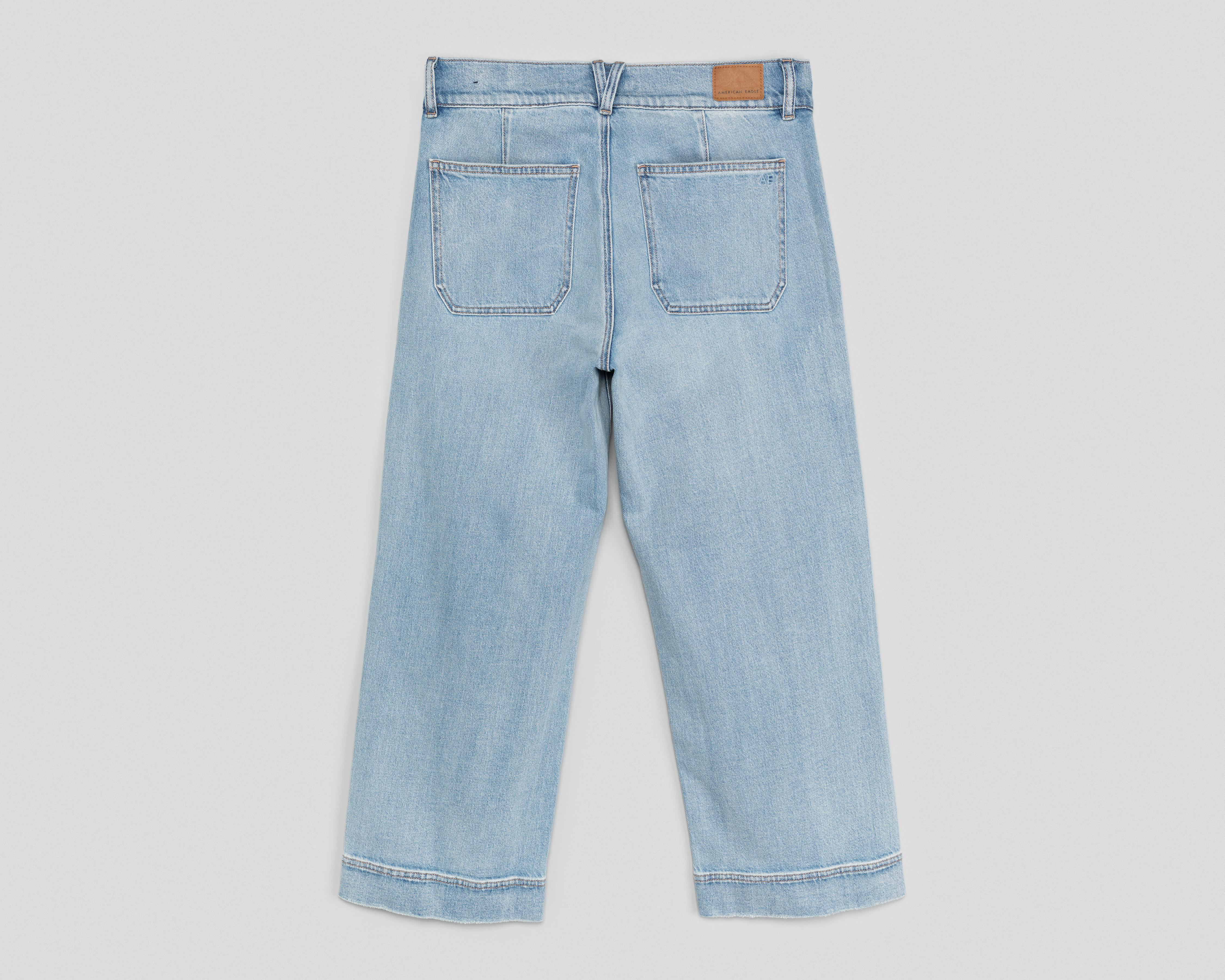 Foto 3 pulgar | Jeans Crop American Eagle High Waisted Stovepipe para Mujer