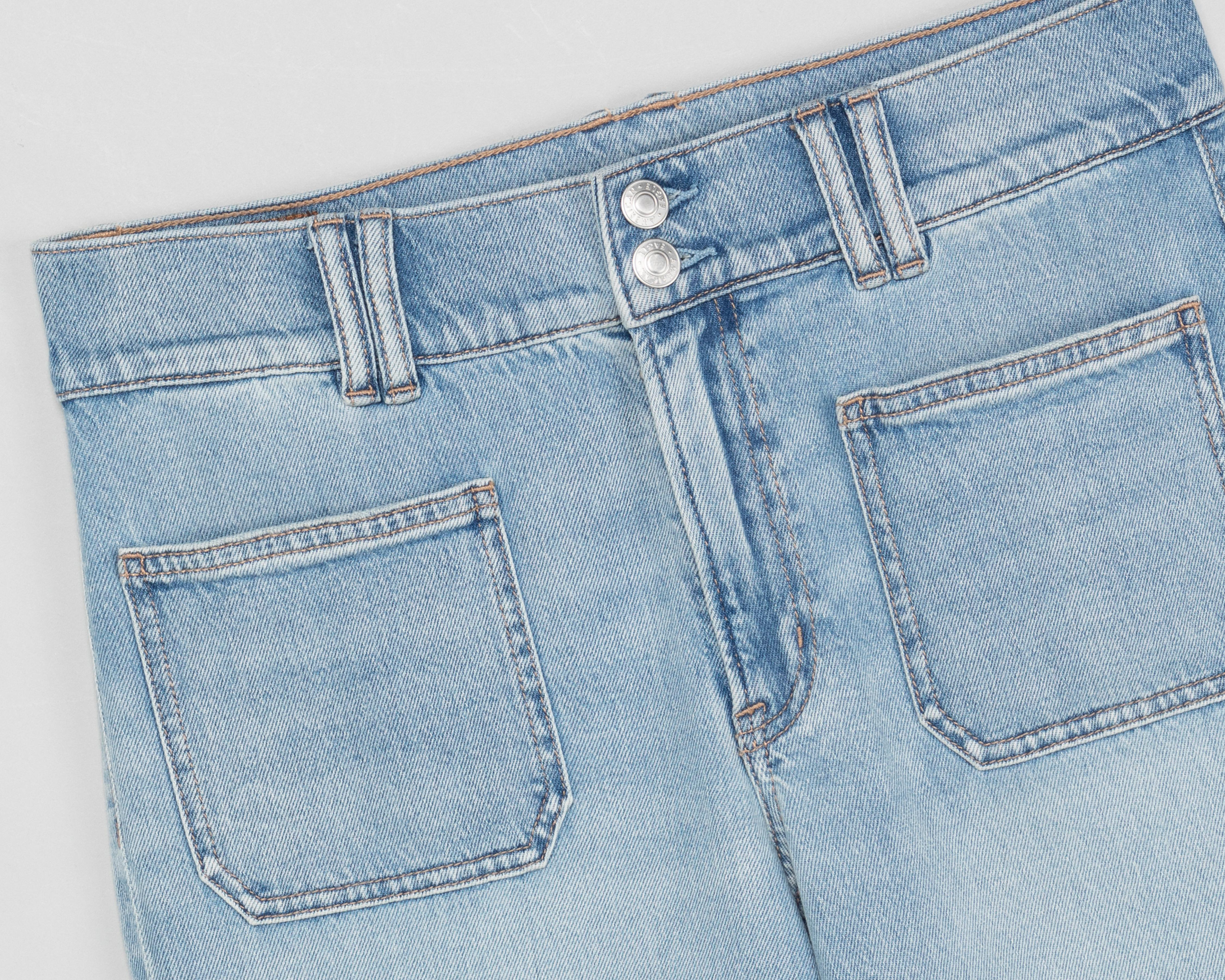 Foto 4 pulgar | Jeans Crop American Eagle High Waisted Stovepipe para Mujer