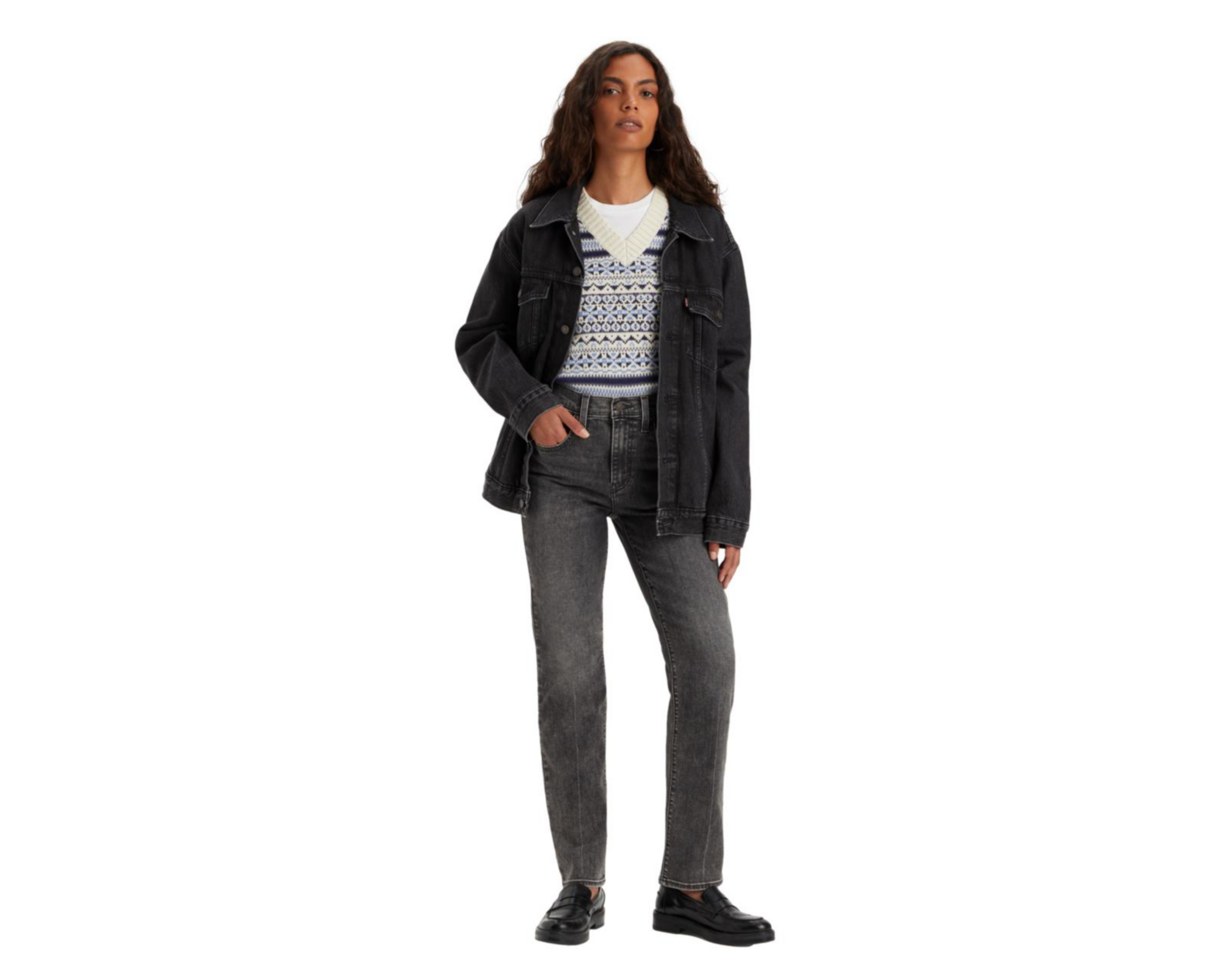 Foto 5 pulgar | Jeans Straight Levi's 724 High-Rise para Mujer