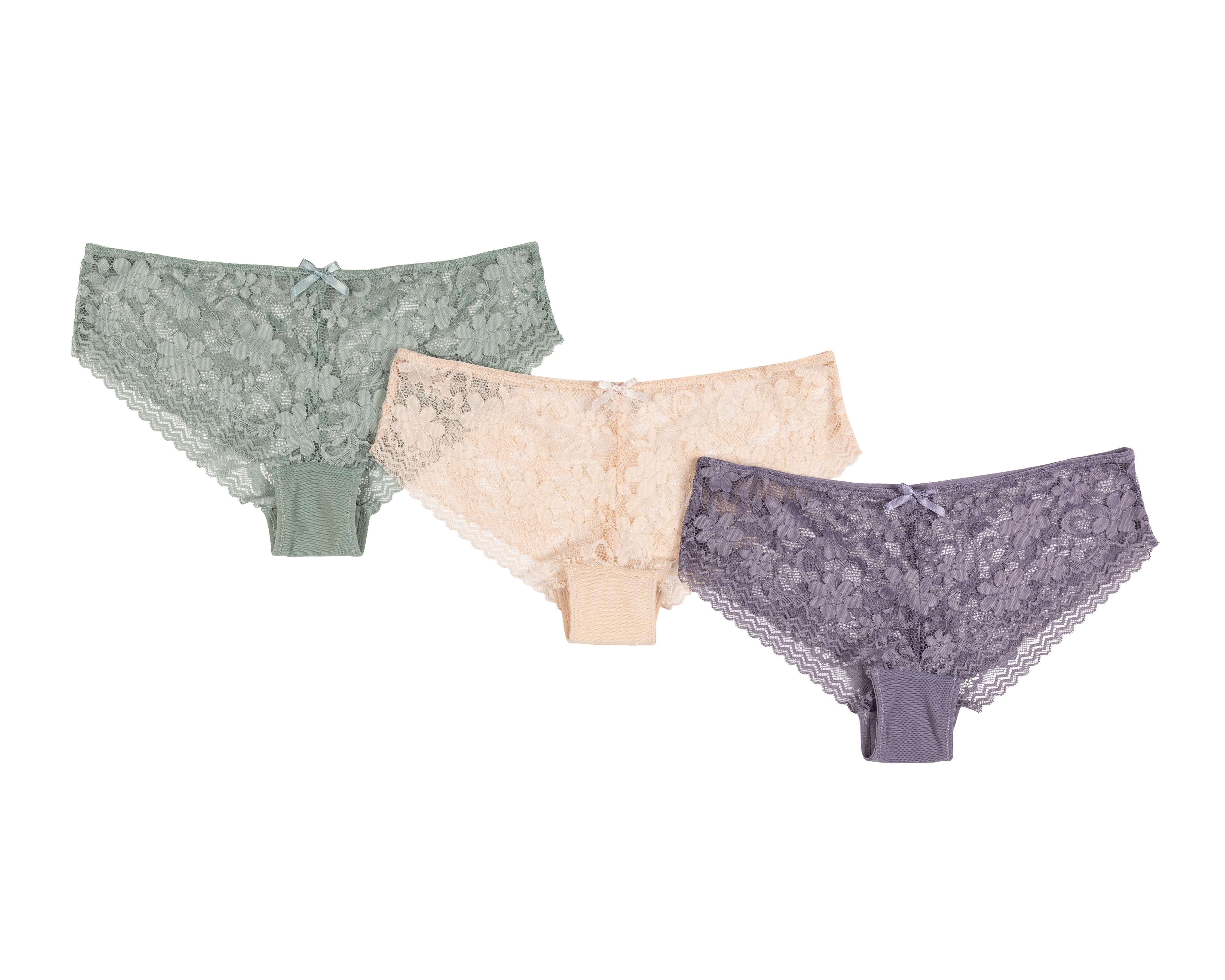 Bóxer de Encaje Eva Tu Estilo Íntimo para Mujer 3 Piezas