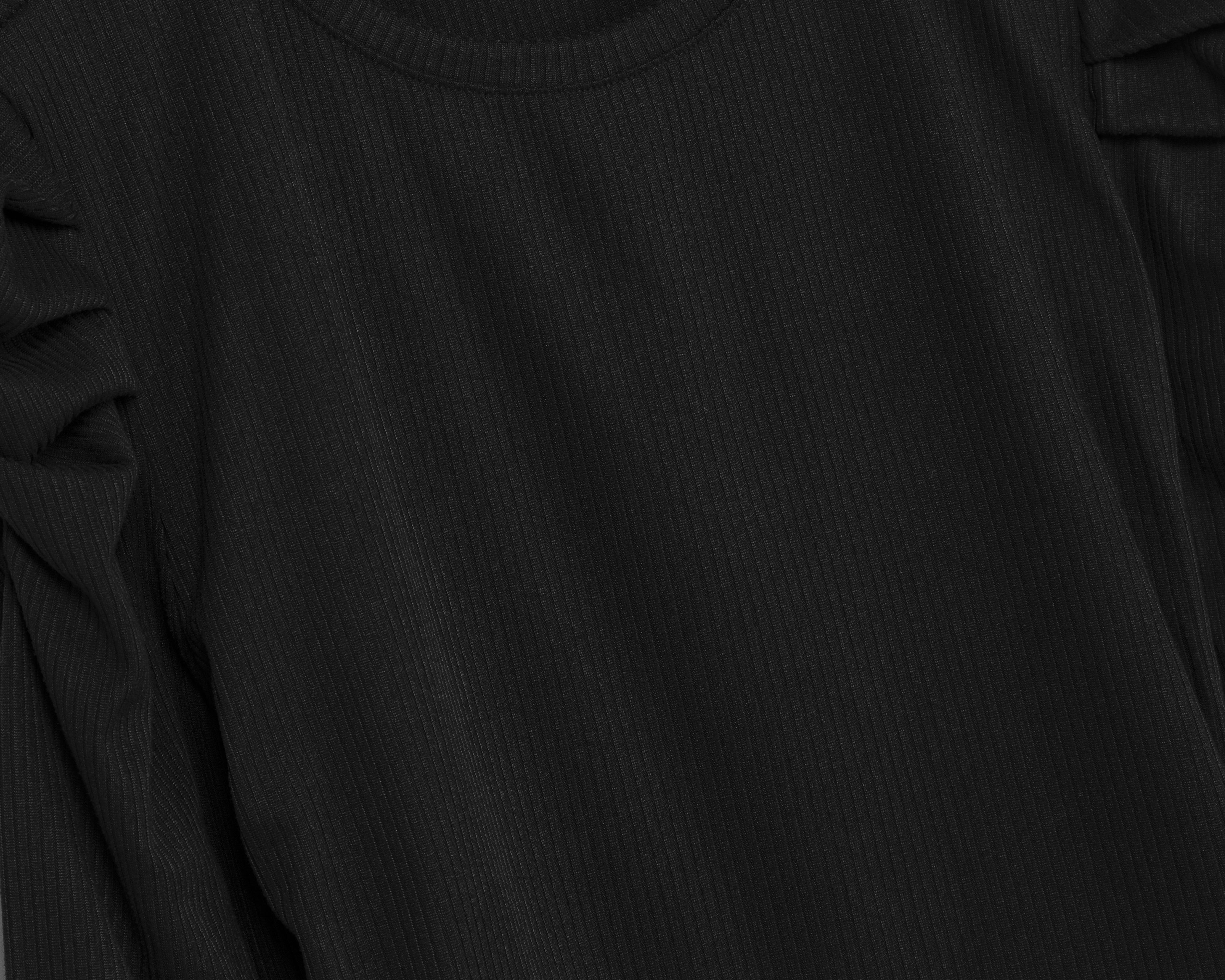 Foto 4 pulgar | Blusa Sahara Manga 3/4 Negra