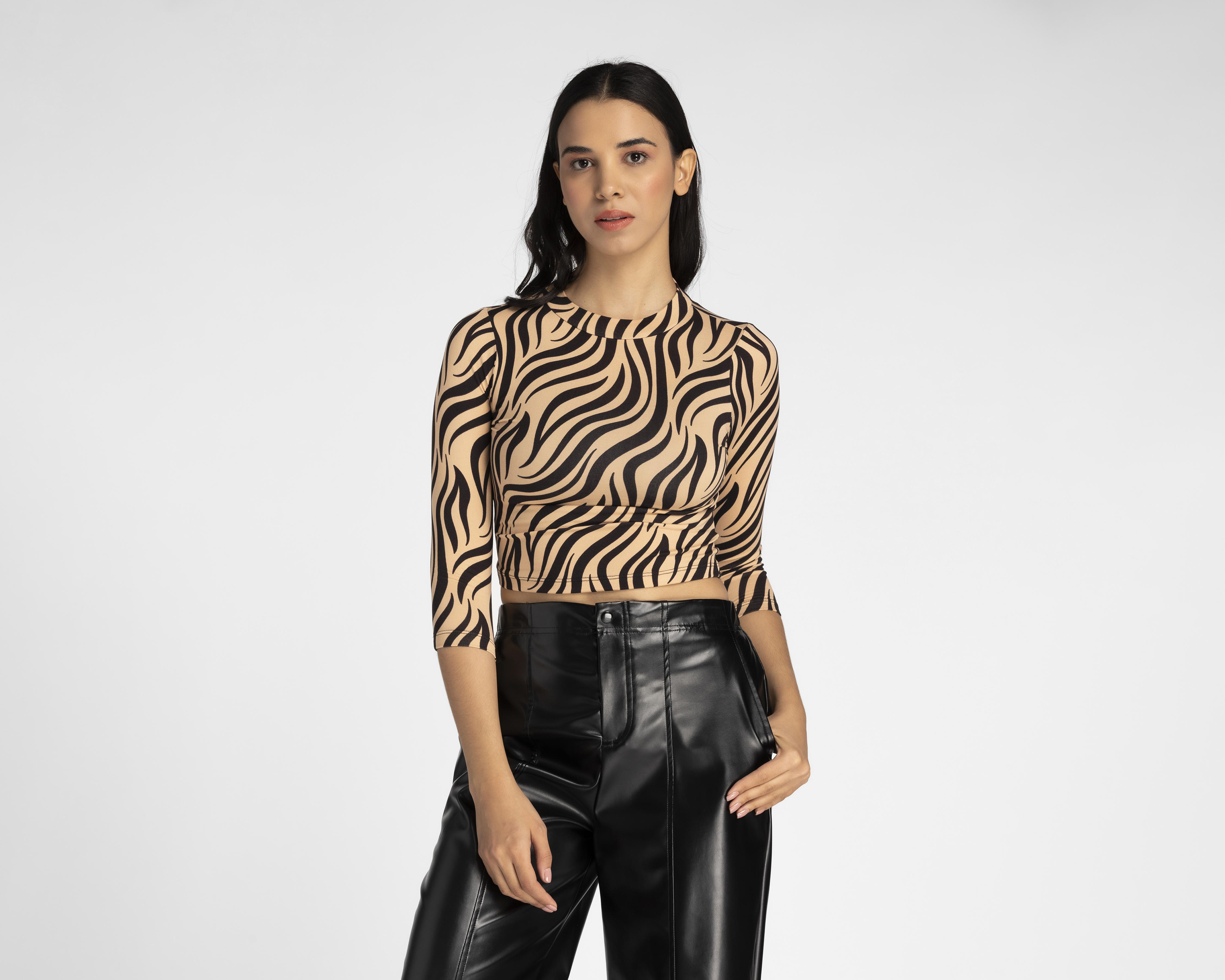 Blusa Sahara Manga 3/4 Estampada $259