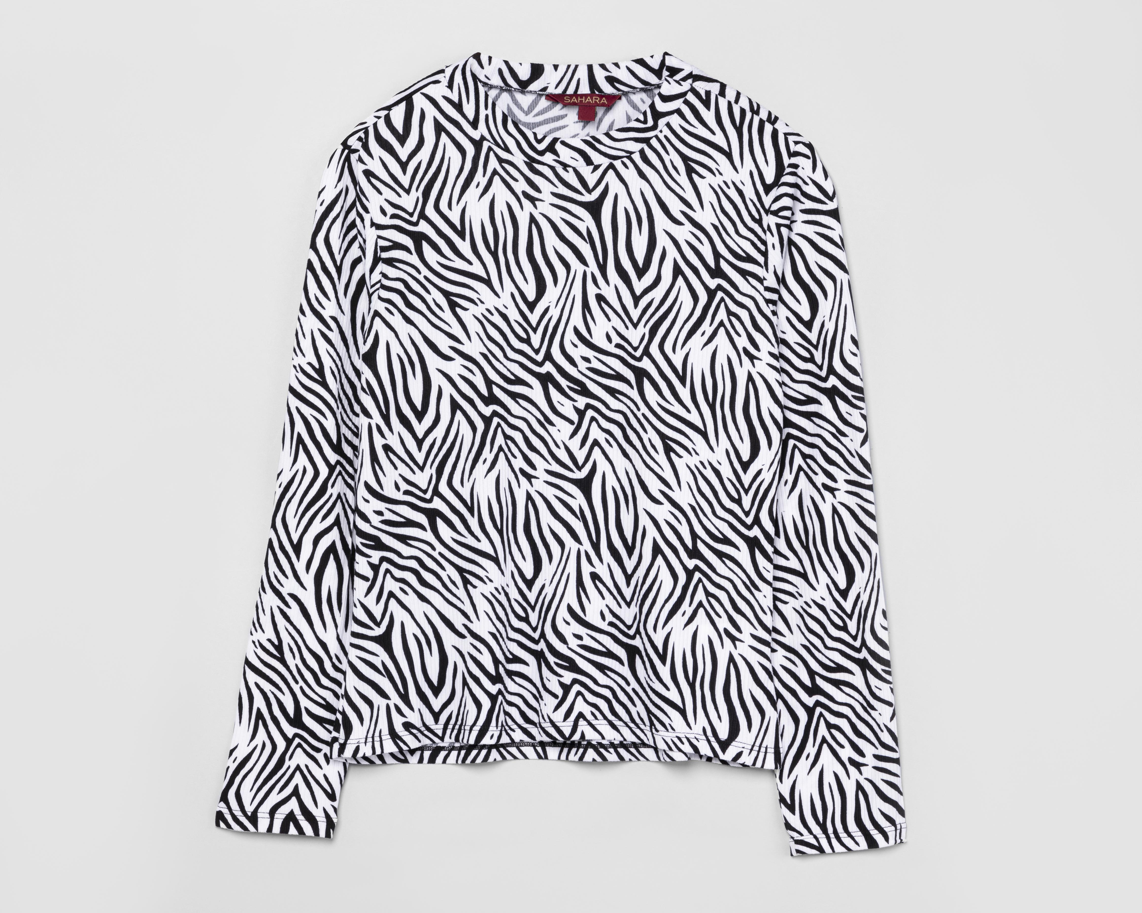 Foto 1 | Blusa Sahara Manga Larga con Estampado