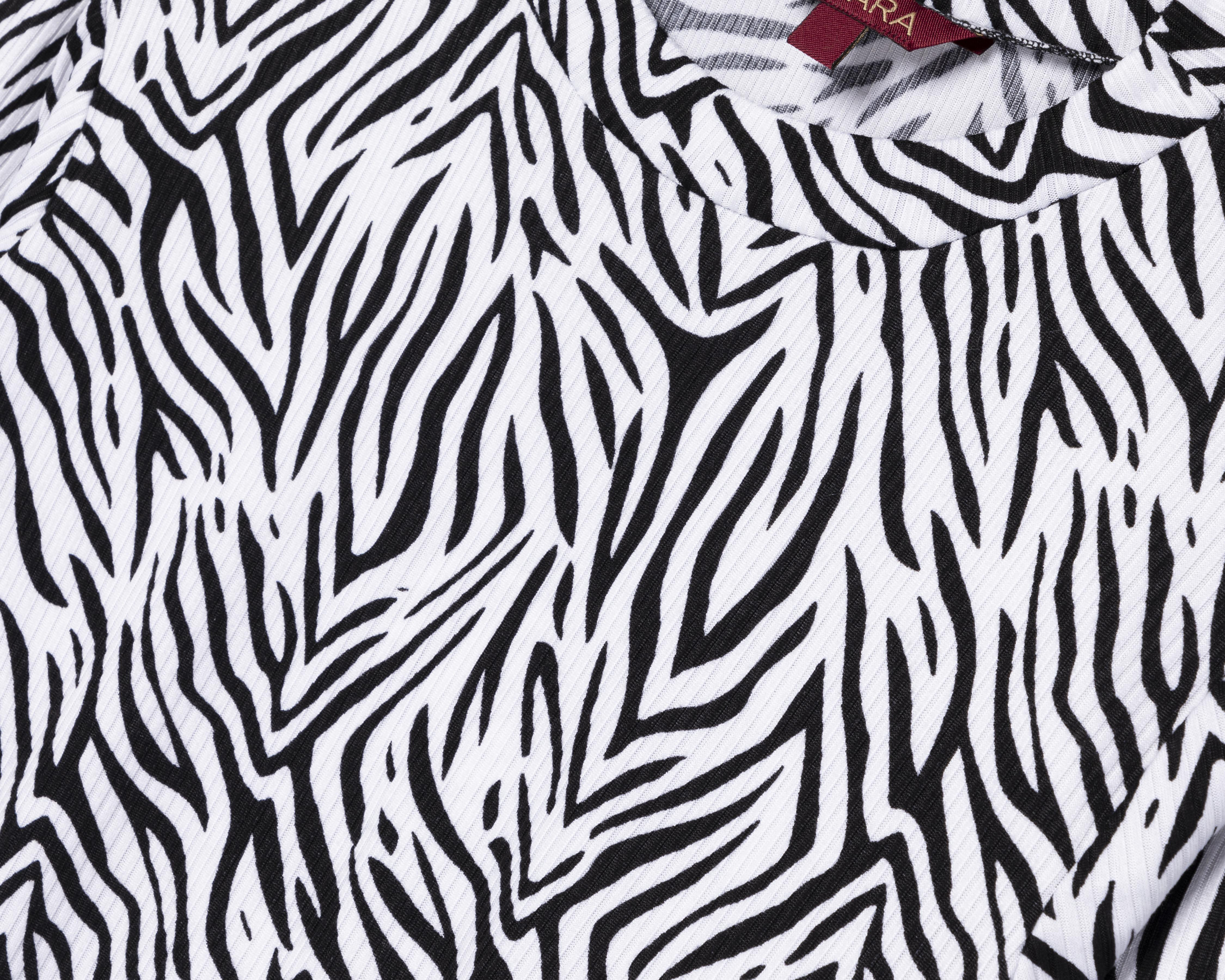 Foto 4 pulgar | Blusa Sahara Manga Larga con Estampado