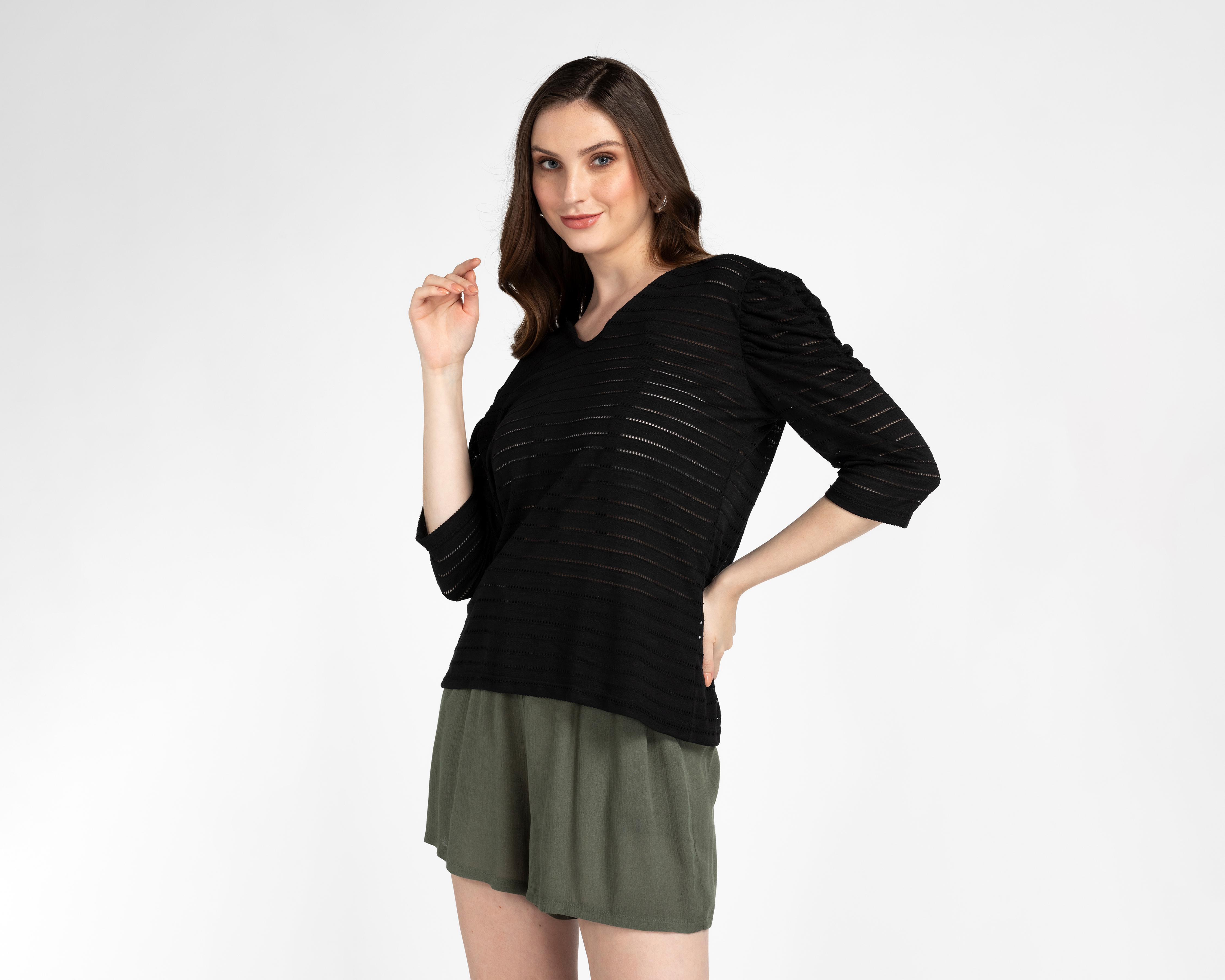 Foto 2 pulgar | Blusa Lady Sun Negra para Mujer