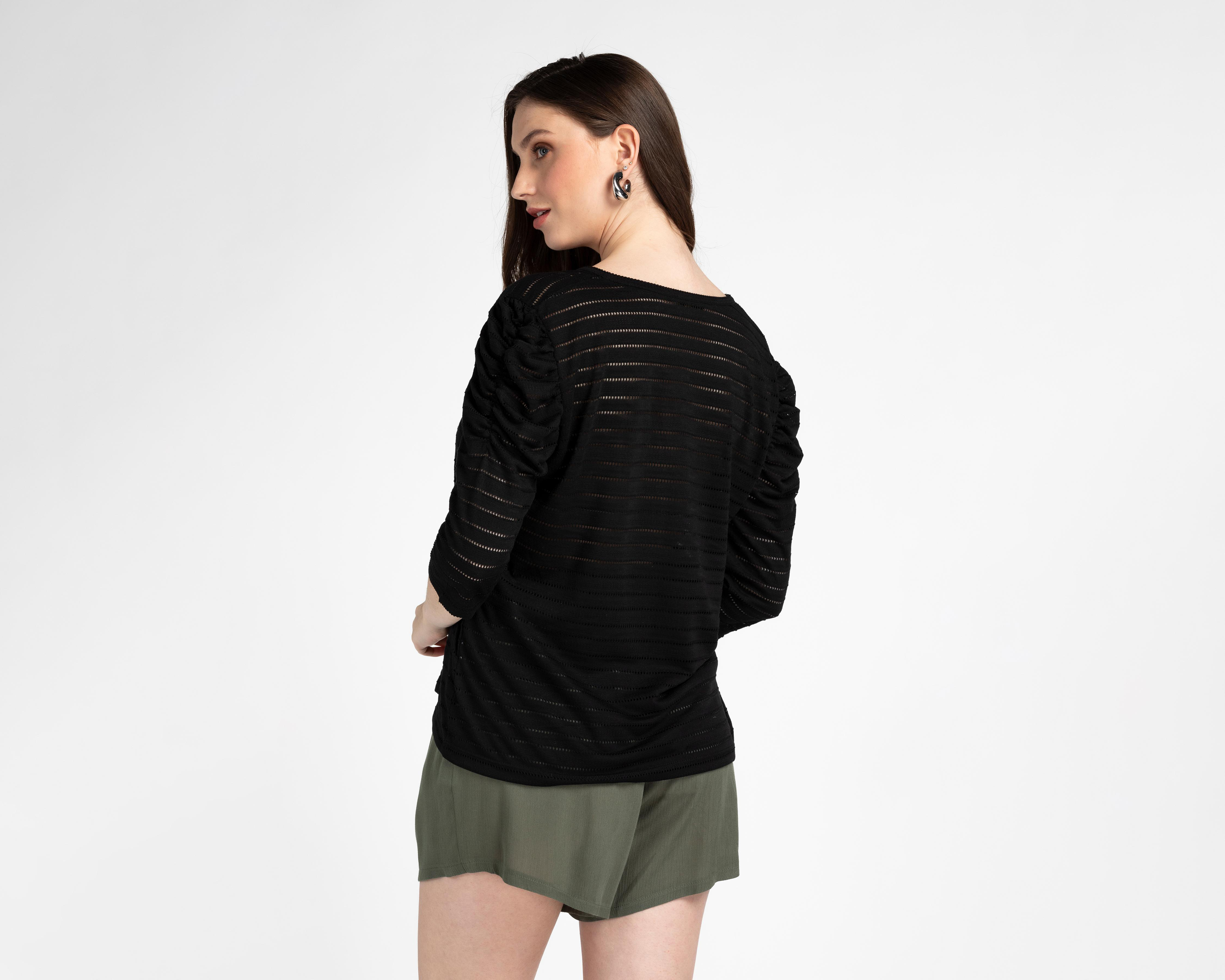 Foto 4 pulgar | Blusa Lady Sun Negra para Mujer