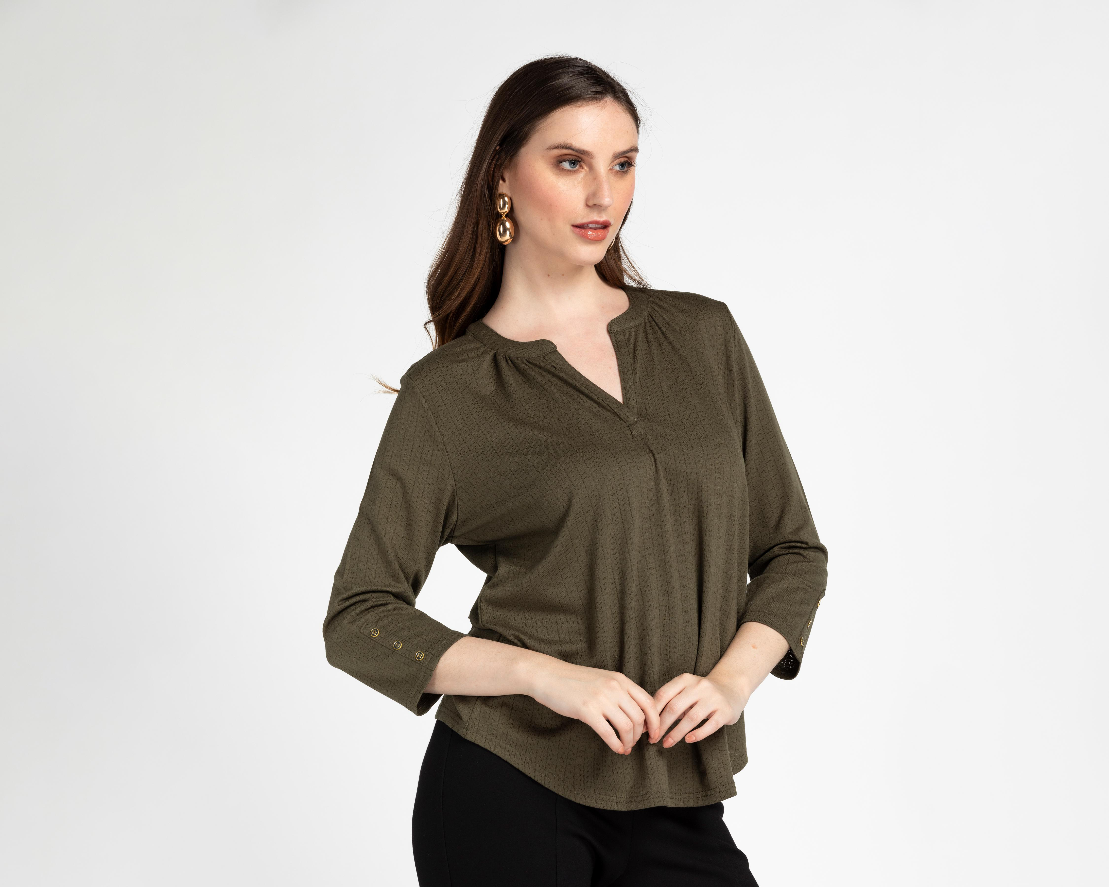 Foto 1 | Blusa Lady Sun Cuello V para Mujer