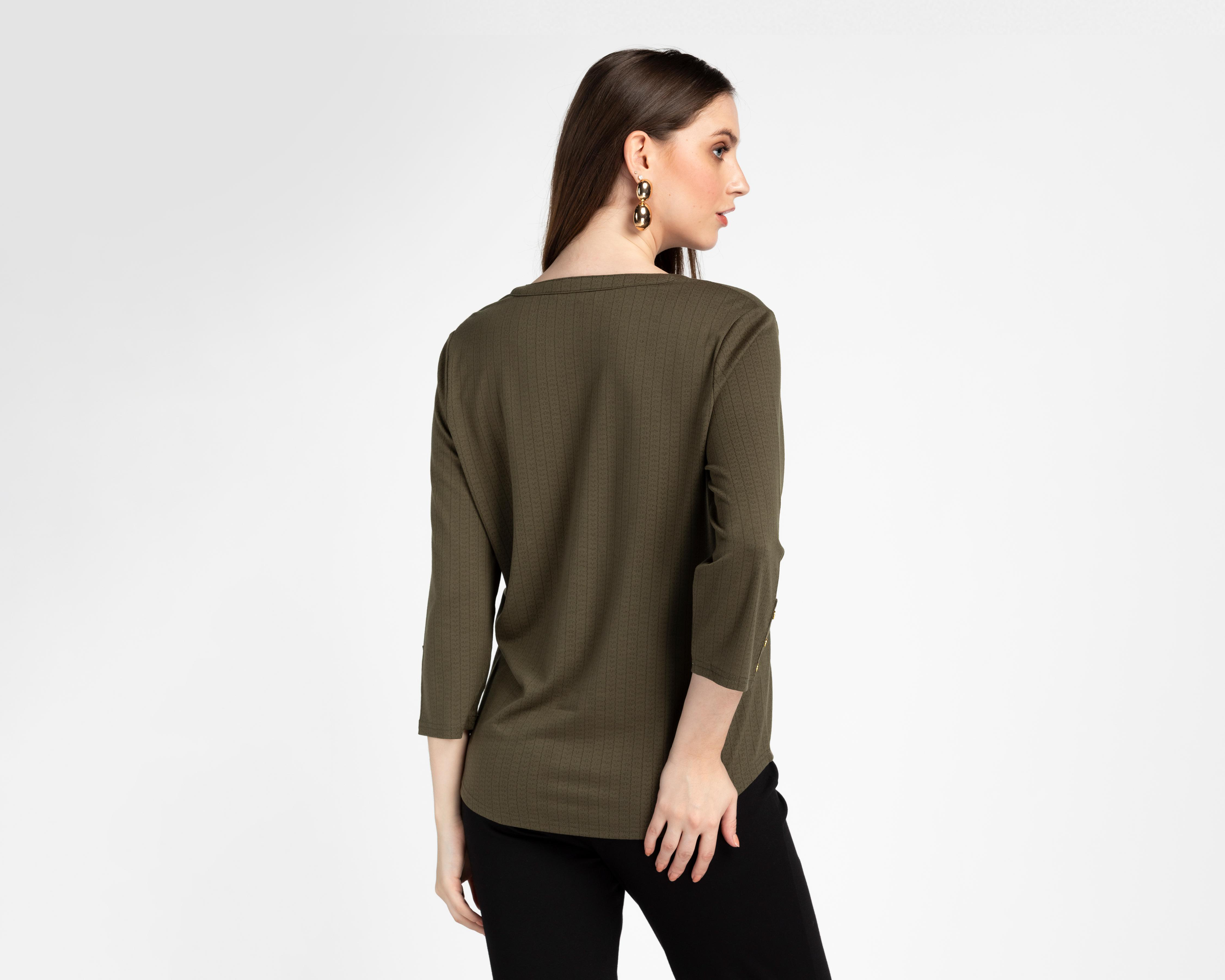 Foto 4 pulgar | Blusa Lady Sun Cuello V para Mujer