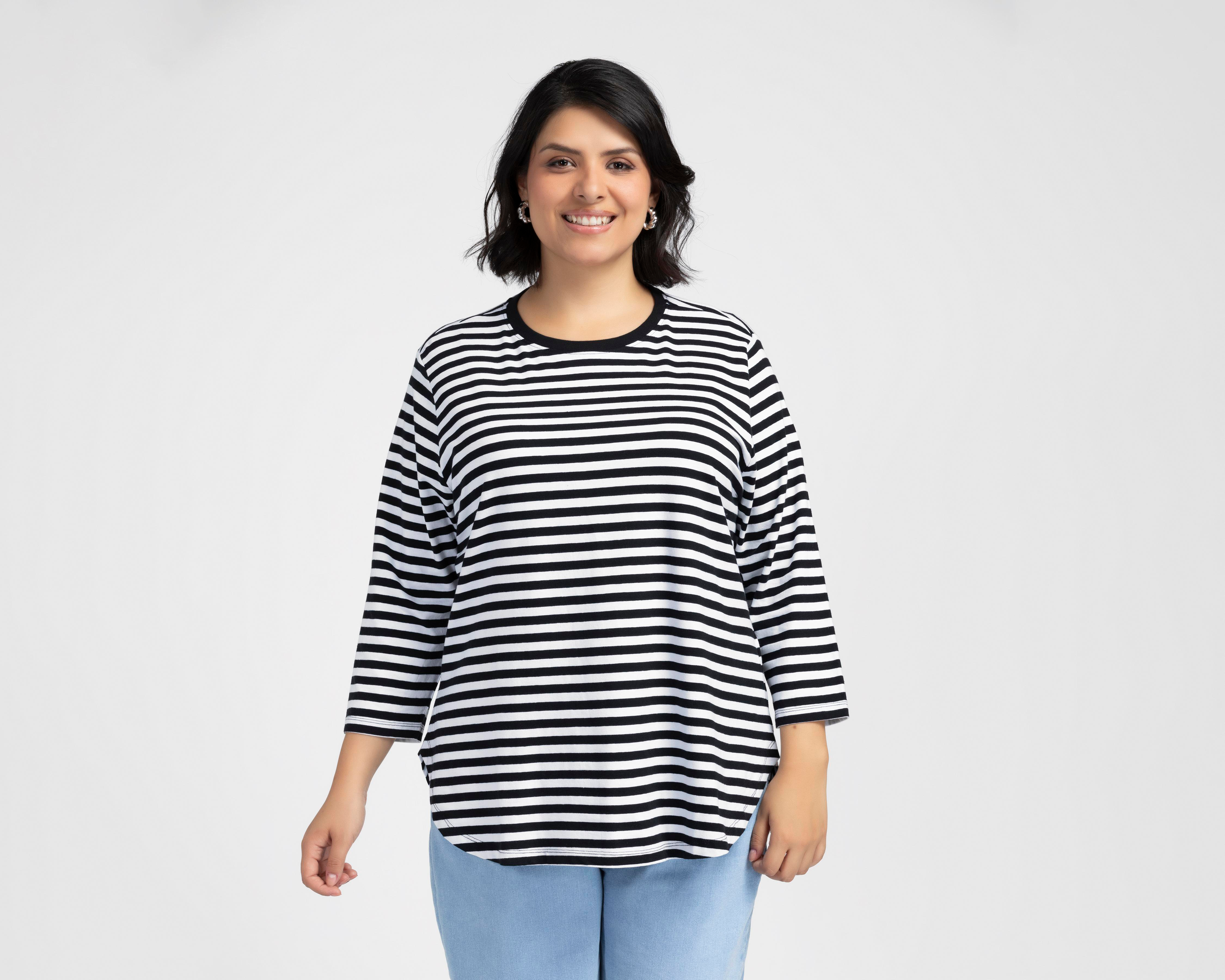 Playera Lucky Star a Rayas para Mujer $179