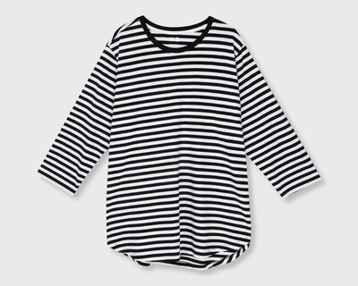 Foto 1 | Playera Lucky Star a Rayas para Mujer