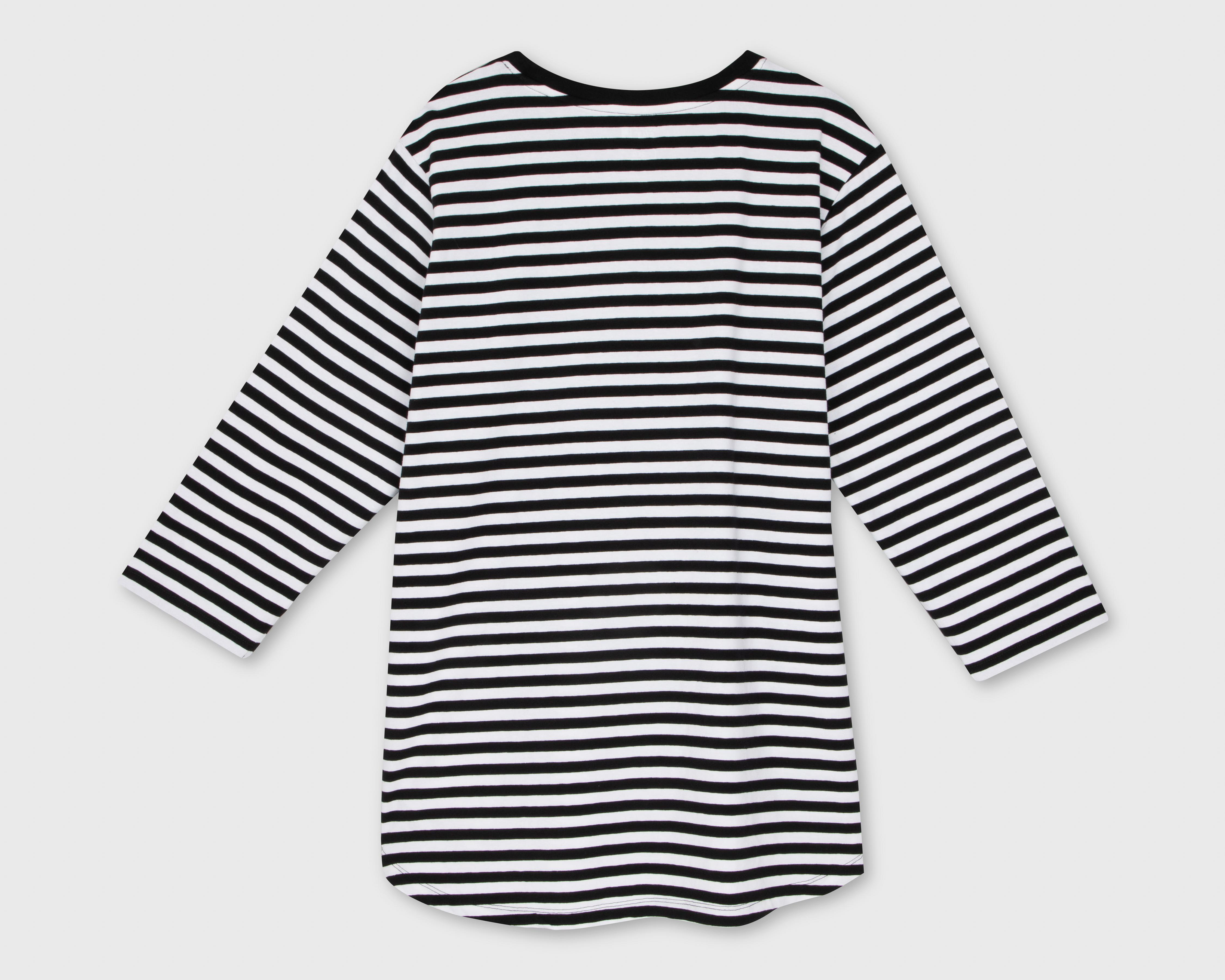 Foto 3 pulgar | Playera Lucky Star a Rayas para Mujer