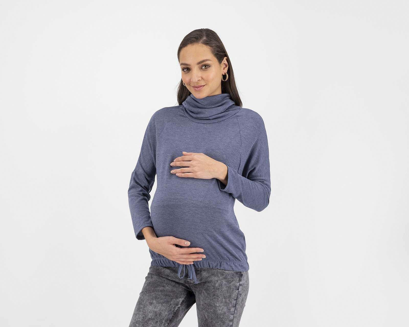 Blusa de Maternidad Mamá Bella Manga Larga