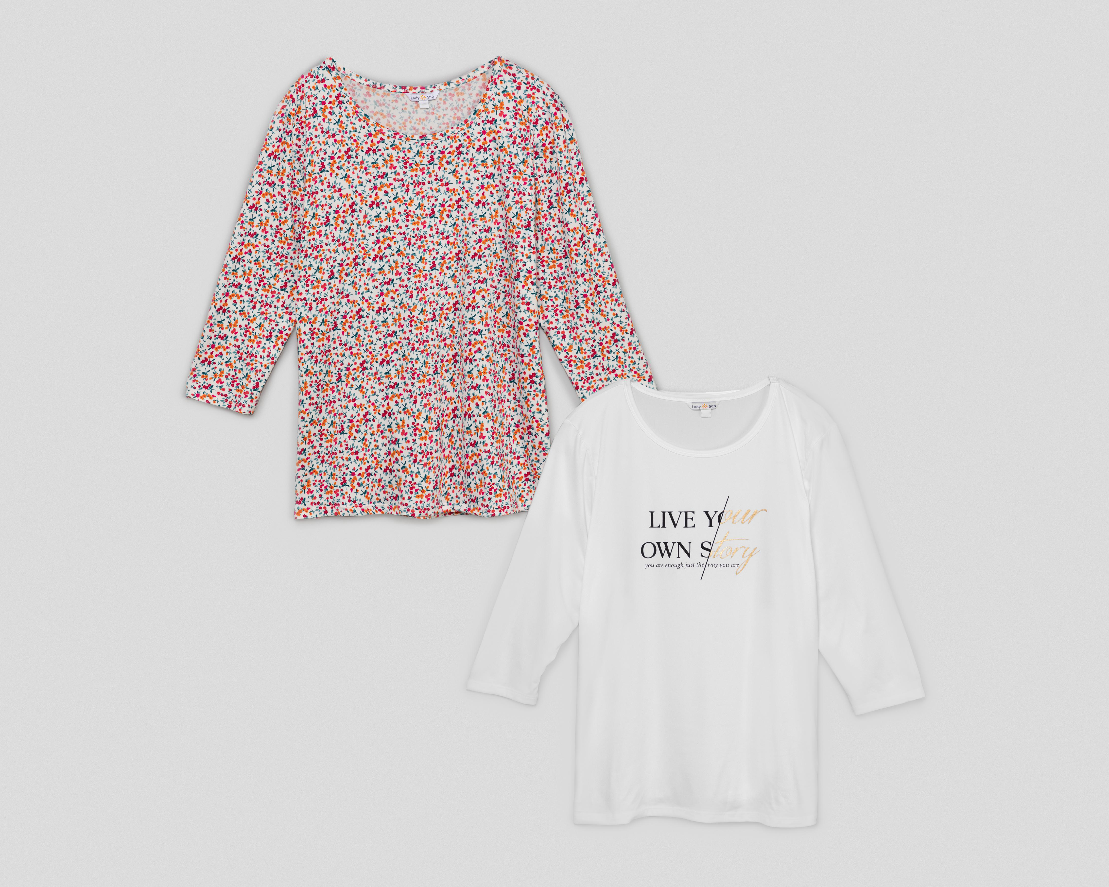 Blusa Lady Sun Manga Larga para Mujer 2 Piezas