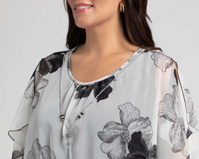 Foto 4 | Blusa Sahara sin Mangas Estampado Floral