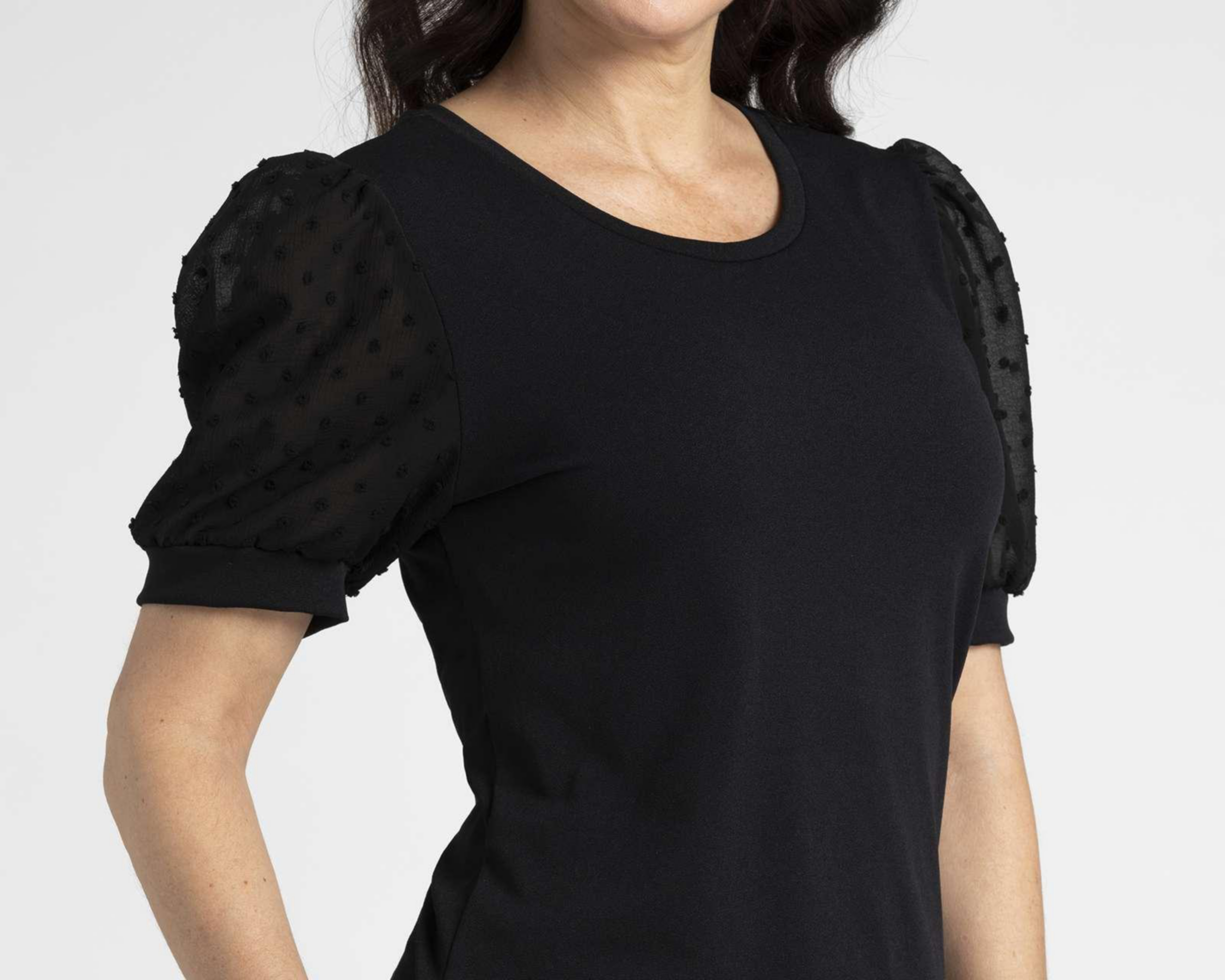 Foto 4 | Playera Sahara Manga Corta Negra