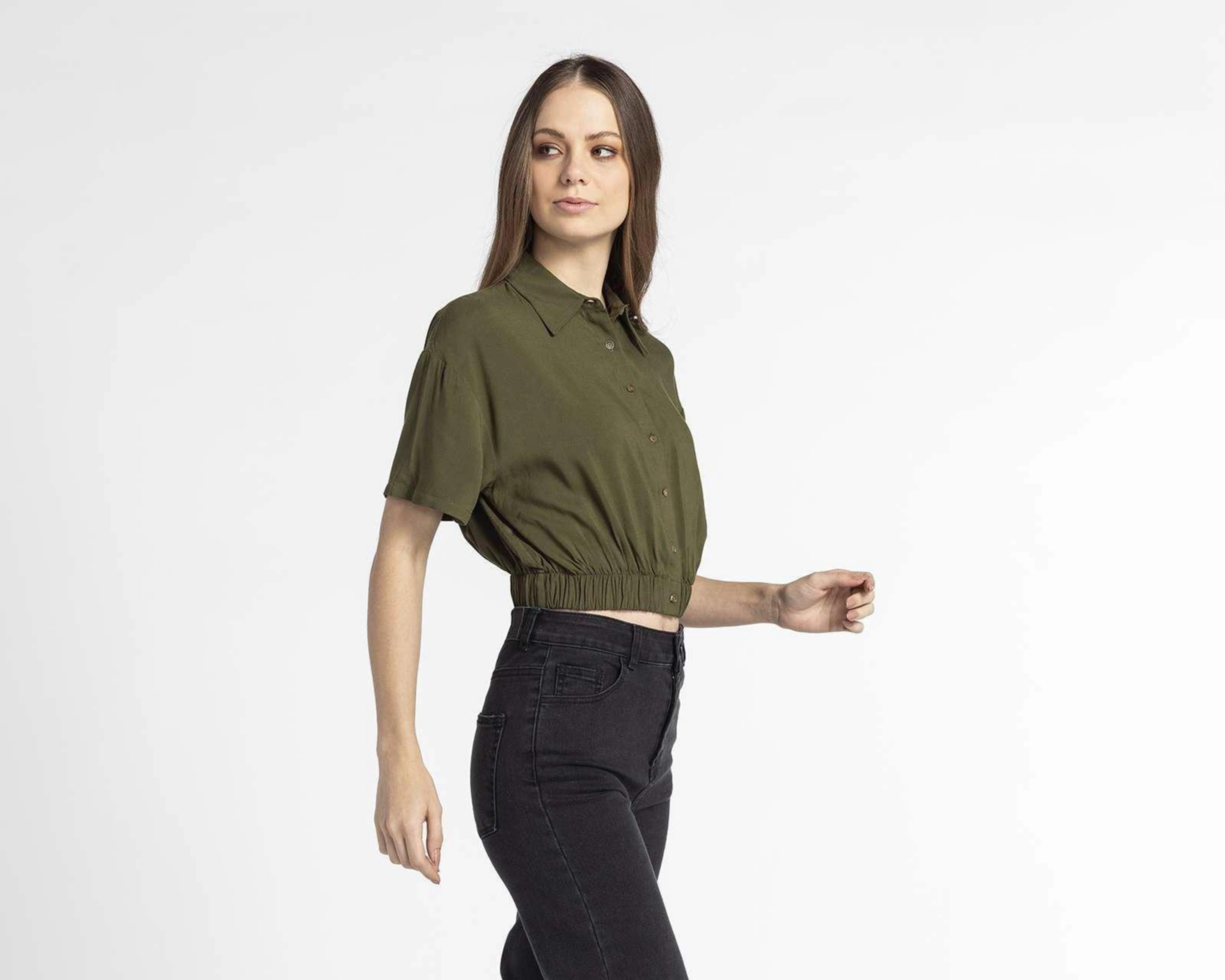 Foto 4 | Blusa Refill Manga Corta con Botones