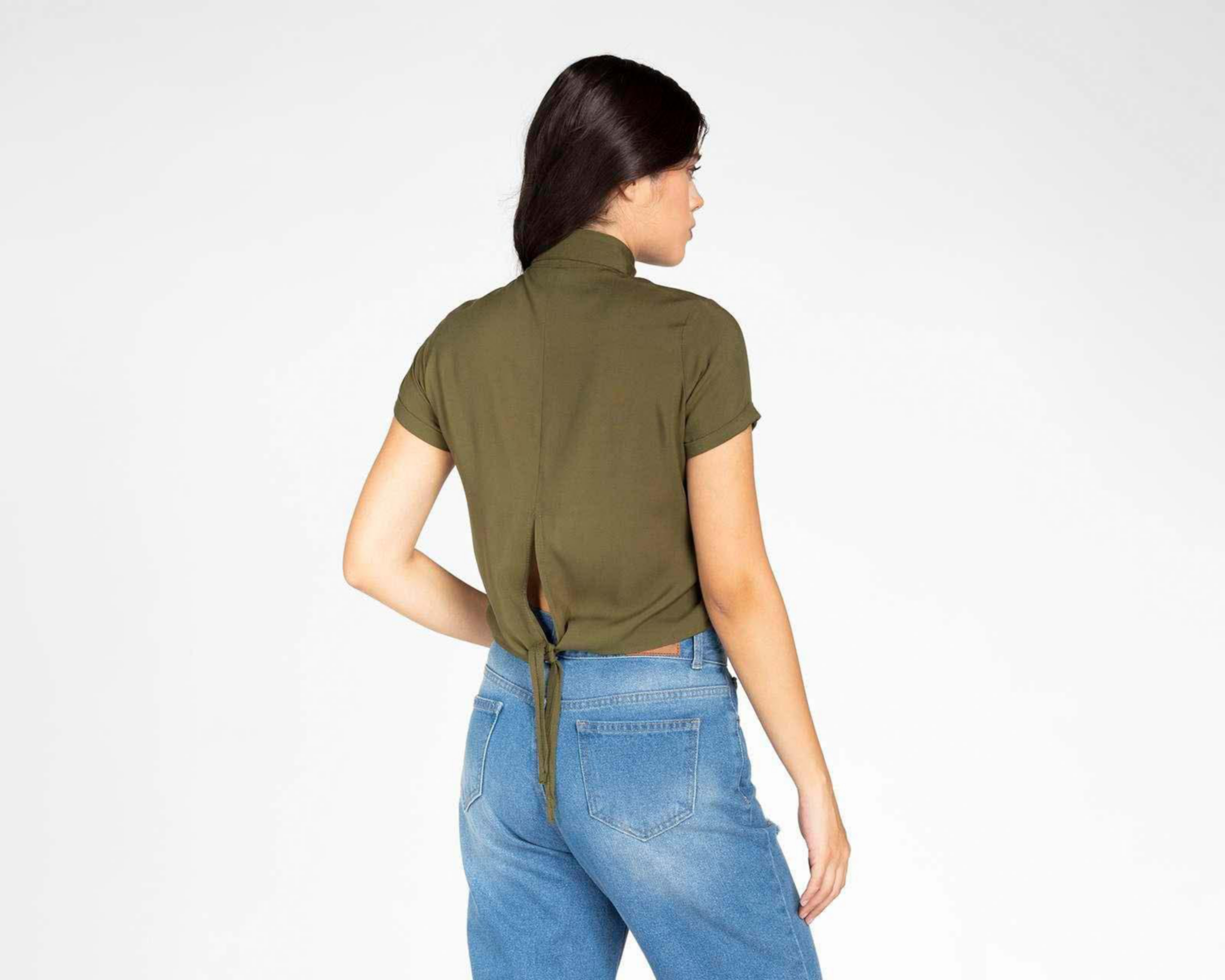Foto 4 pulgar | Blusa 18 Forever Manga Corta con Botones