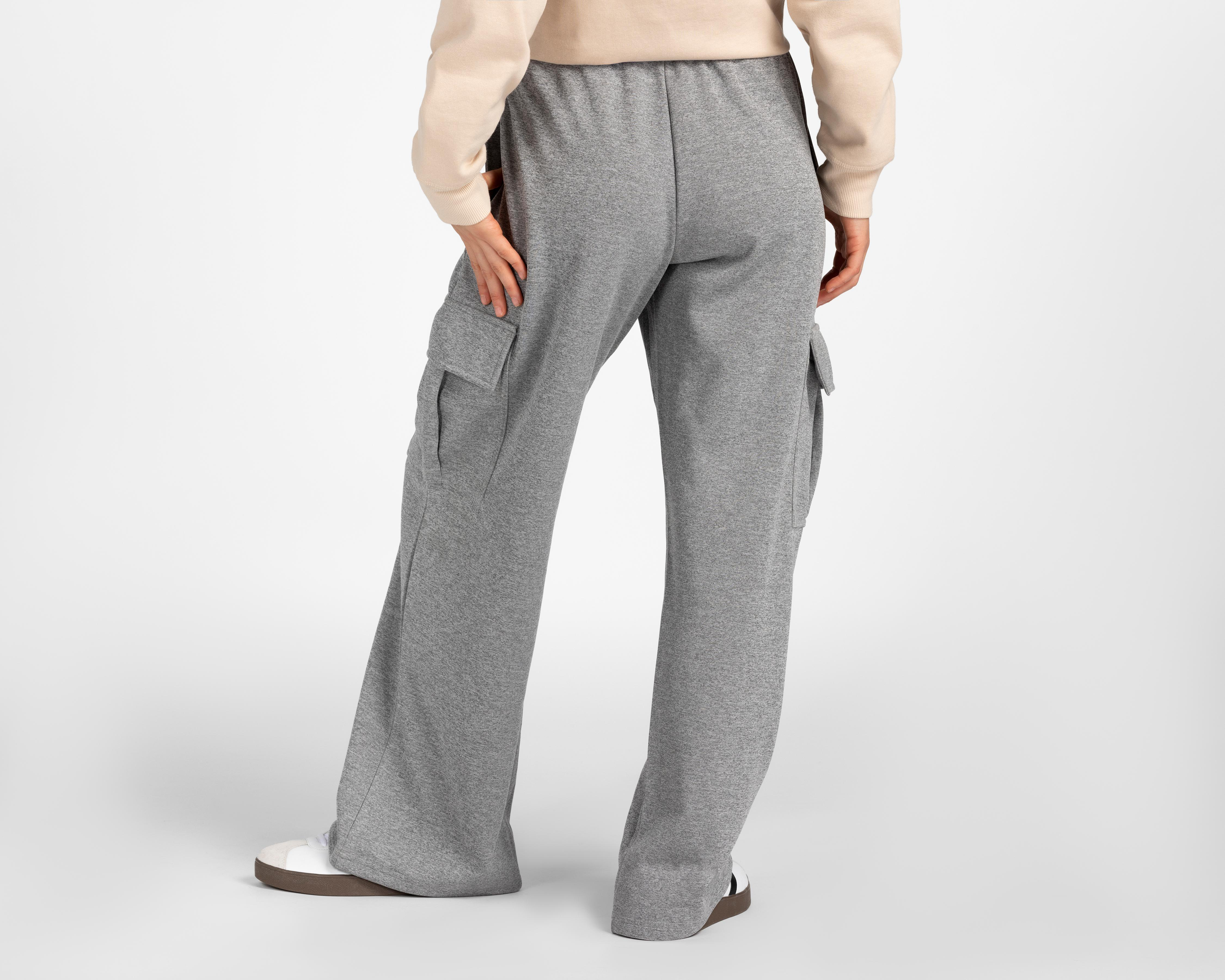 Foto 4 pulgar | Pantalón Ancho Refill Gris para Mujer