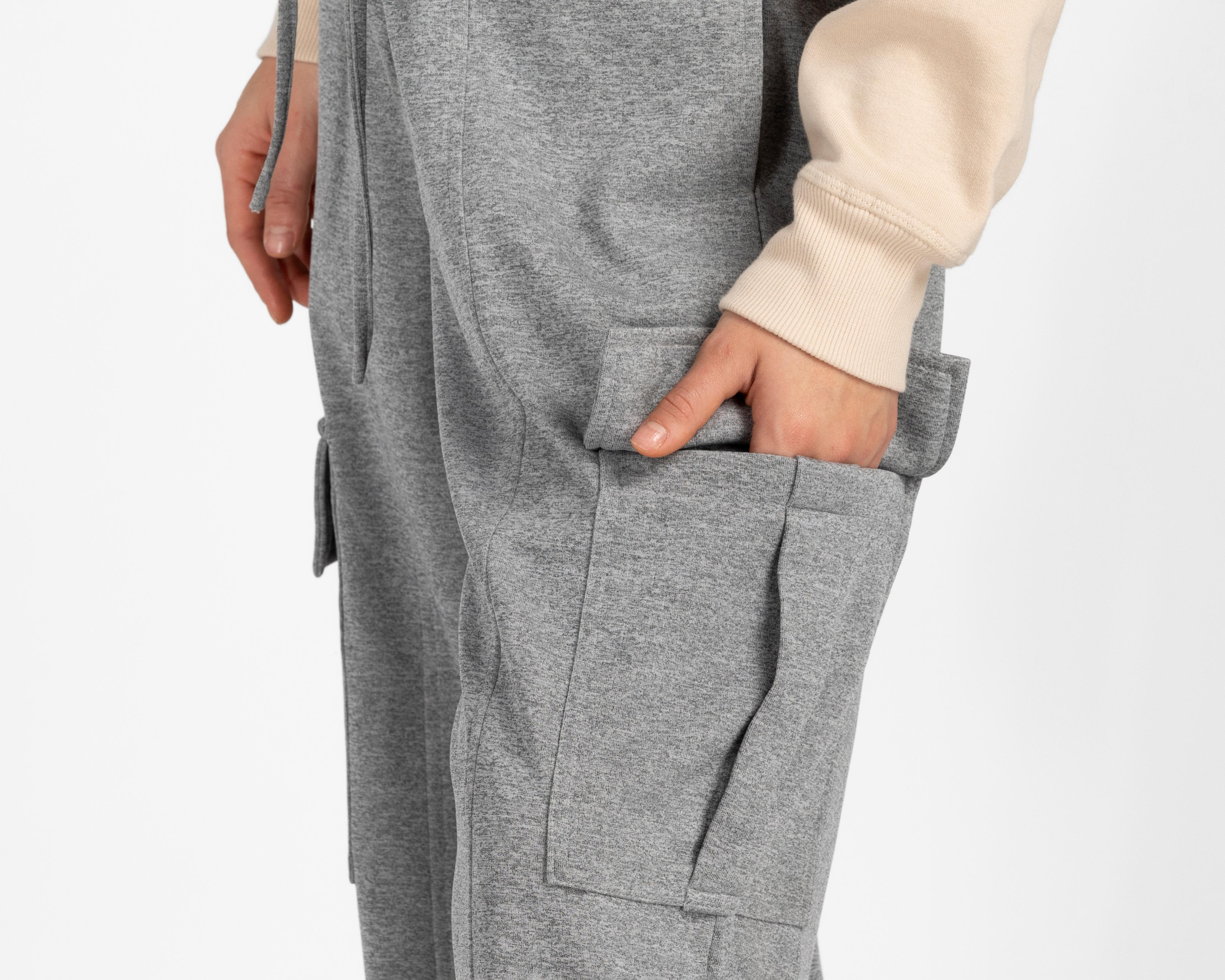 Foto 5 pulgar | Pantalón Ancho Refill Gris para Mujer