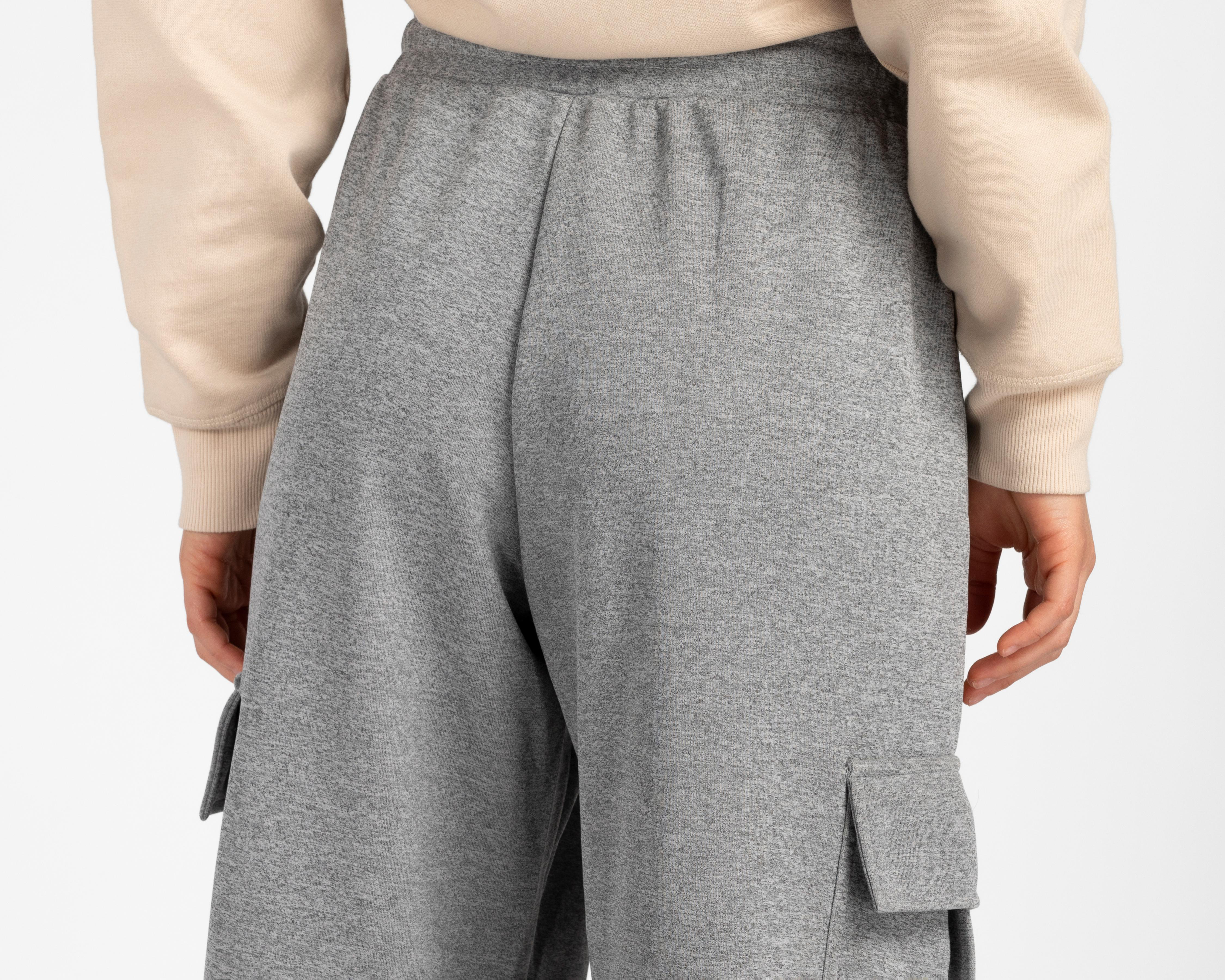 Foto 6 pulgar | Pantalón Ancho Refill Gris para Mujer