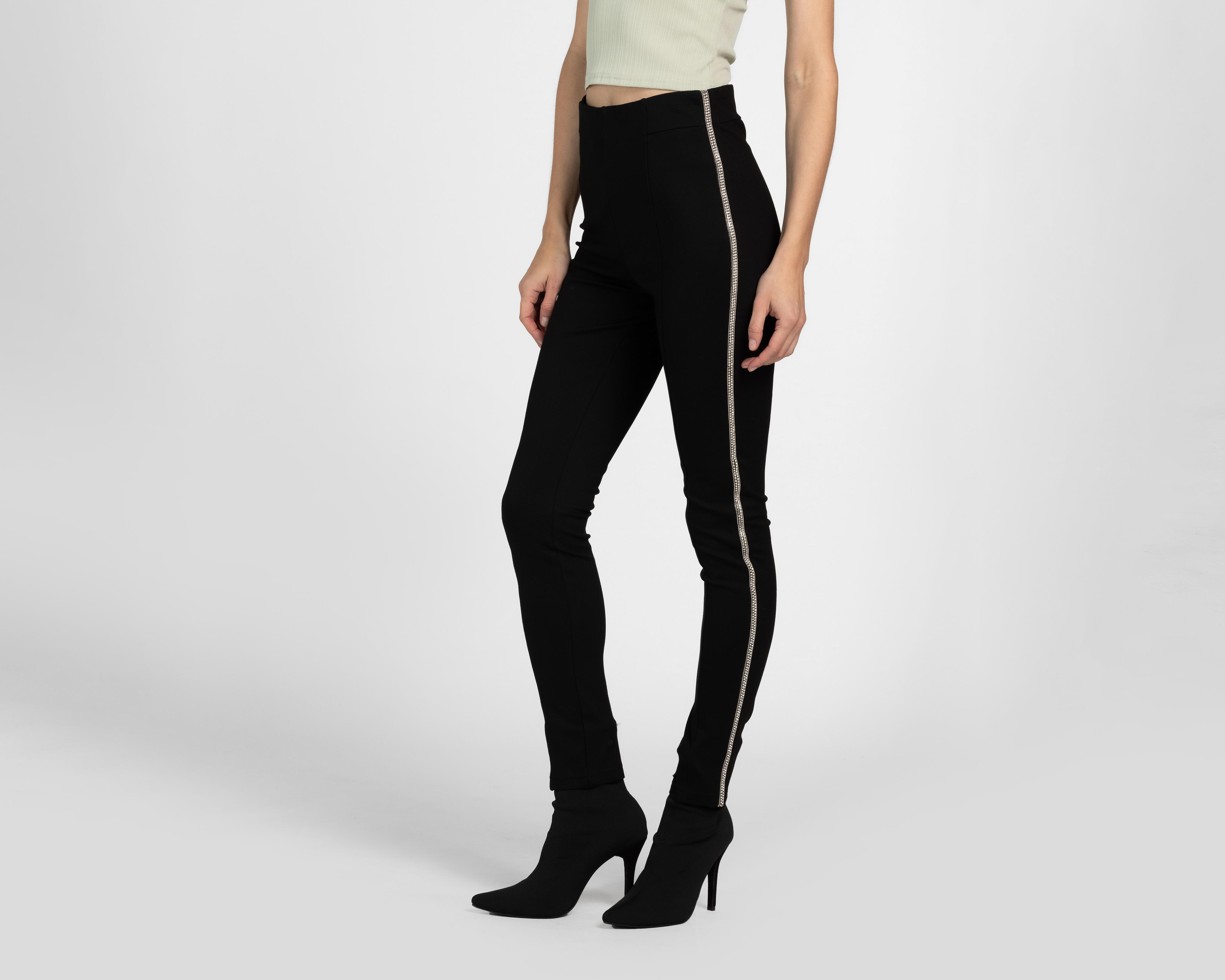 Foto 2 pulgar | Leggings Negros Bebe para Mujer