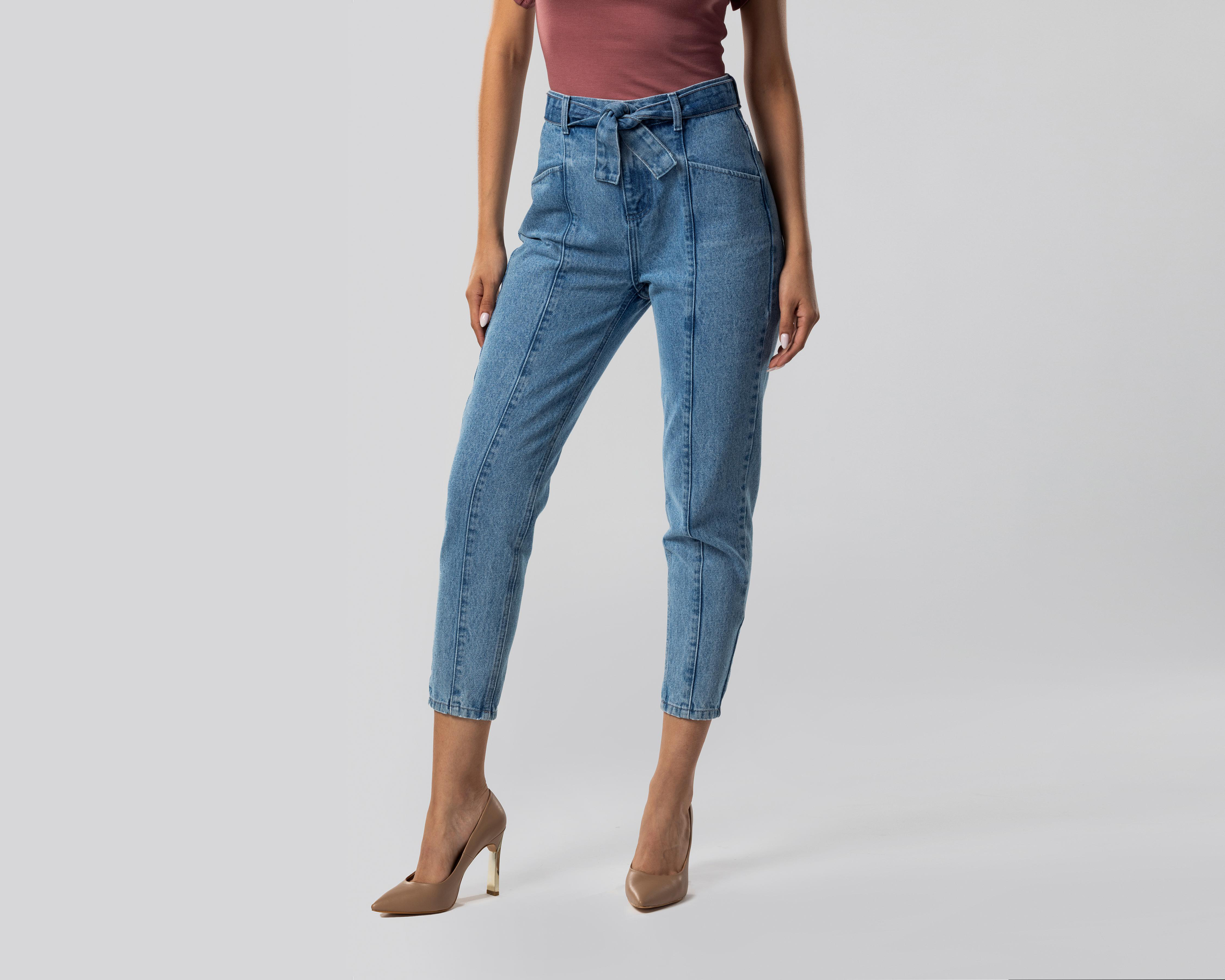 Foto 3 pulgar | Jeans Jennifer Lopez Mom Fit Azul