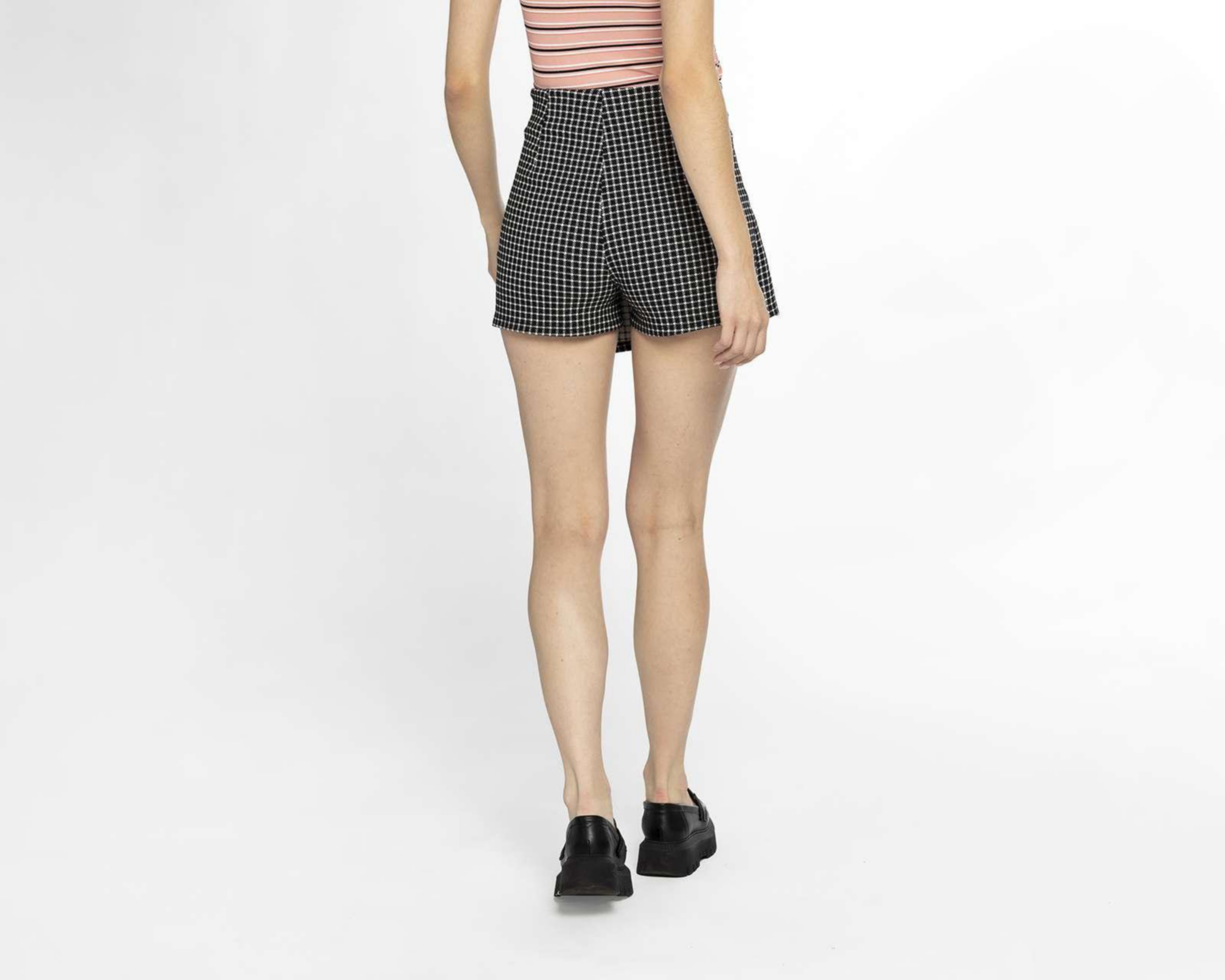 Foto 4 pulgar | Short Falda Thinner a Cuadros