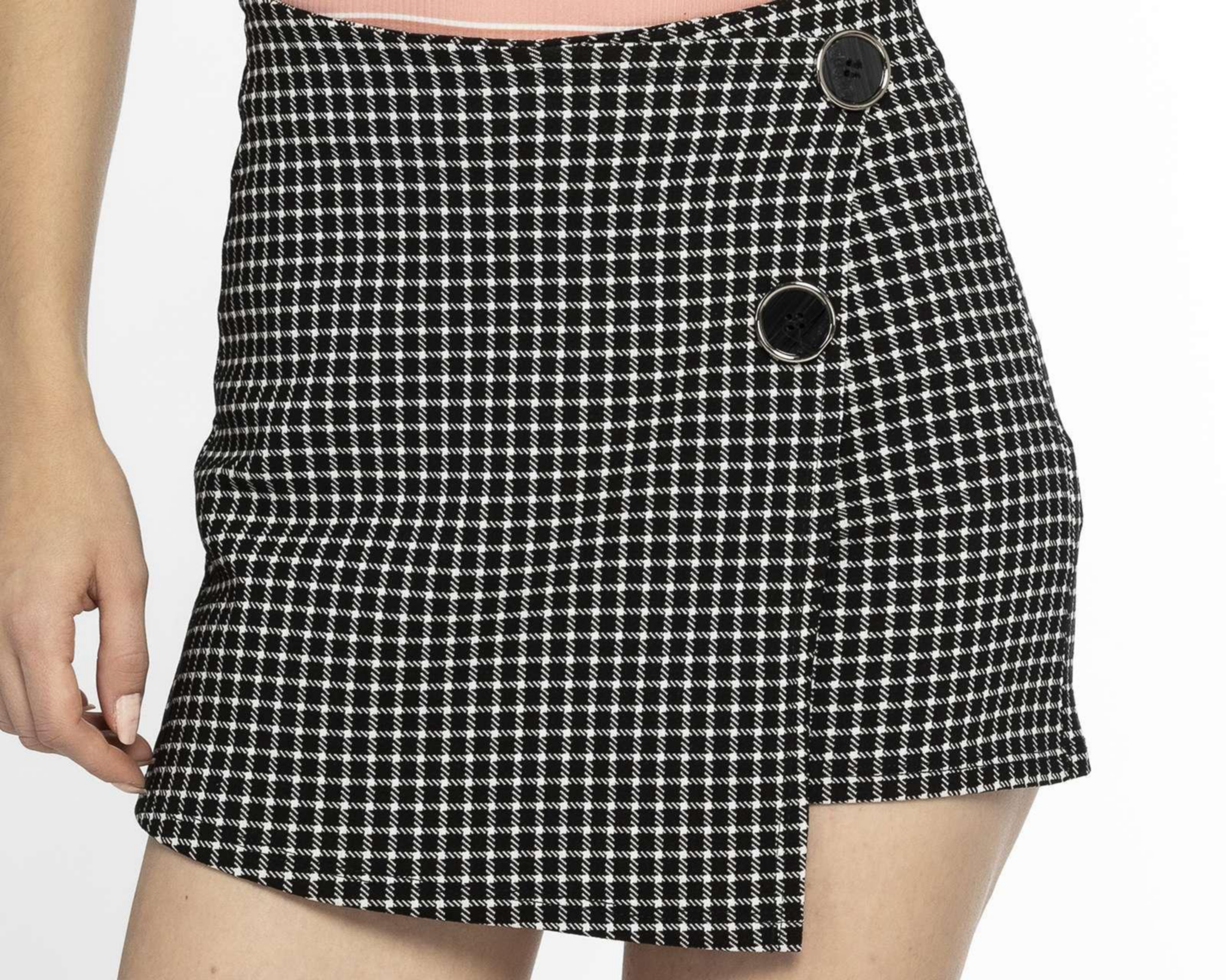 Foto 5 pulgar | Short Falda Thinner a Cuadros