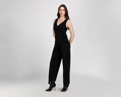 Foto 1 | Jumper Casual Sahara Escote Cruzado Negro con Media Falda