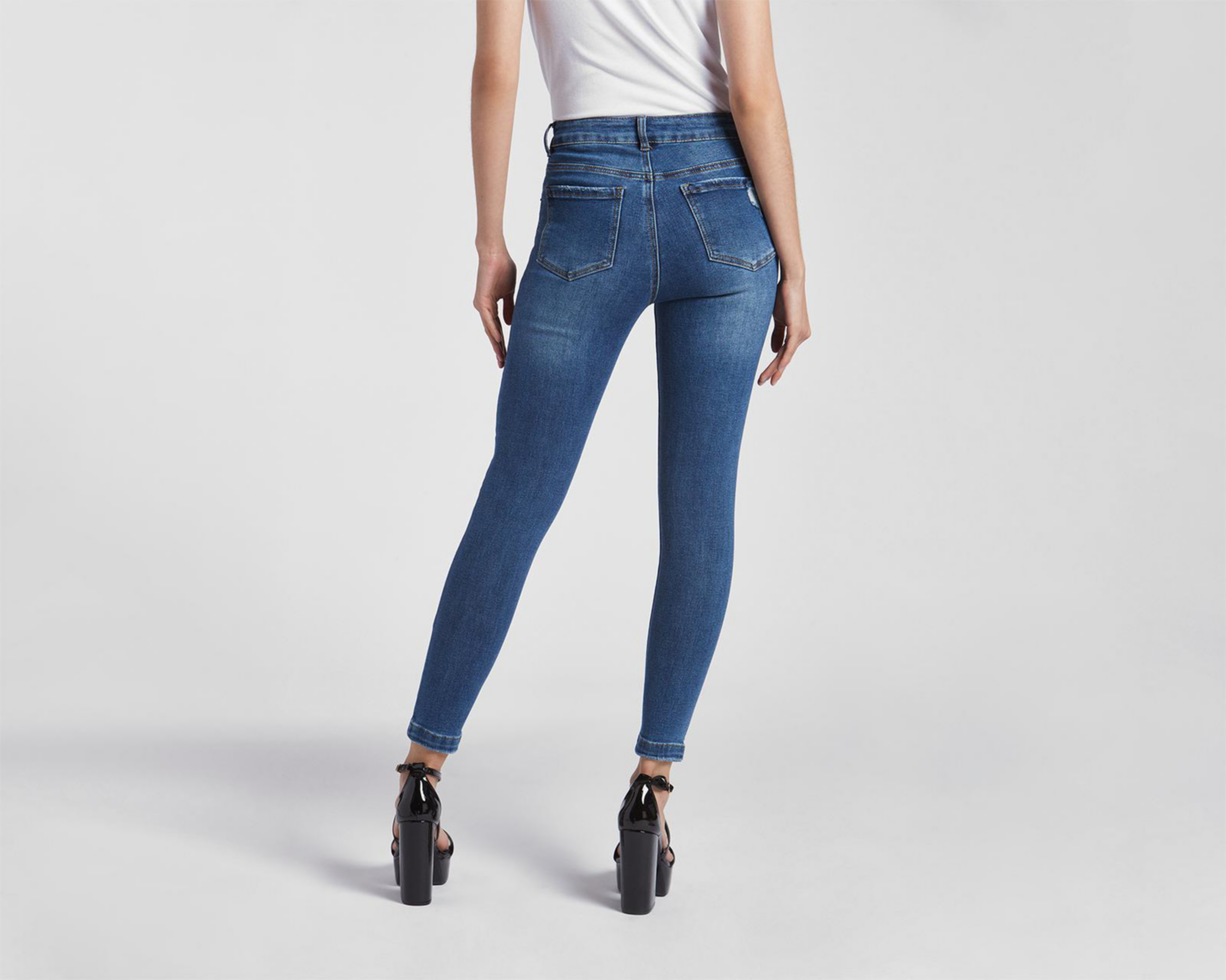 Foto 3 | Jeans Refill Skinny Fit con Destrucciones