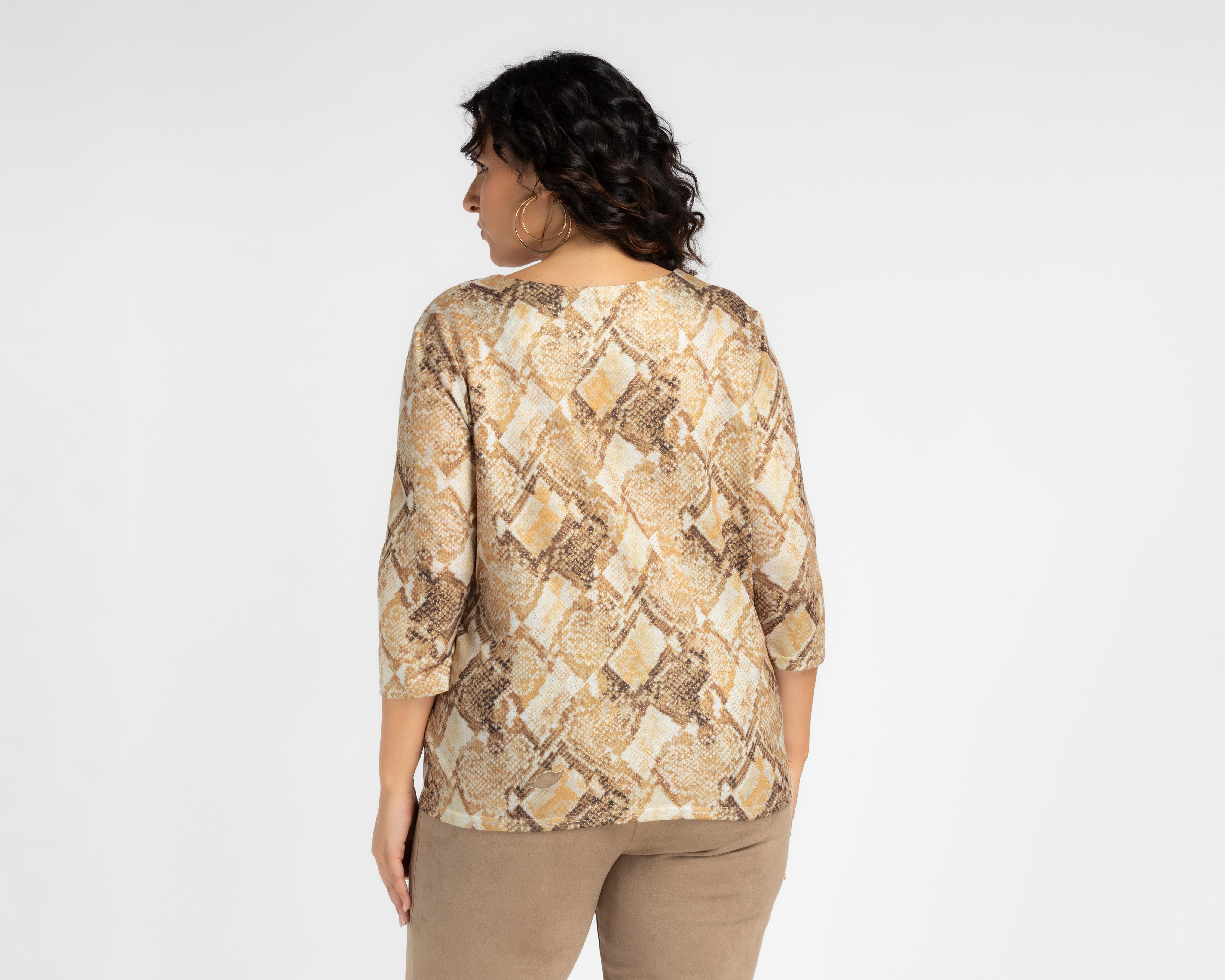 Foto 4 pulgar | Blusa Lady Sun Manga 3/4 para Mujer