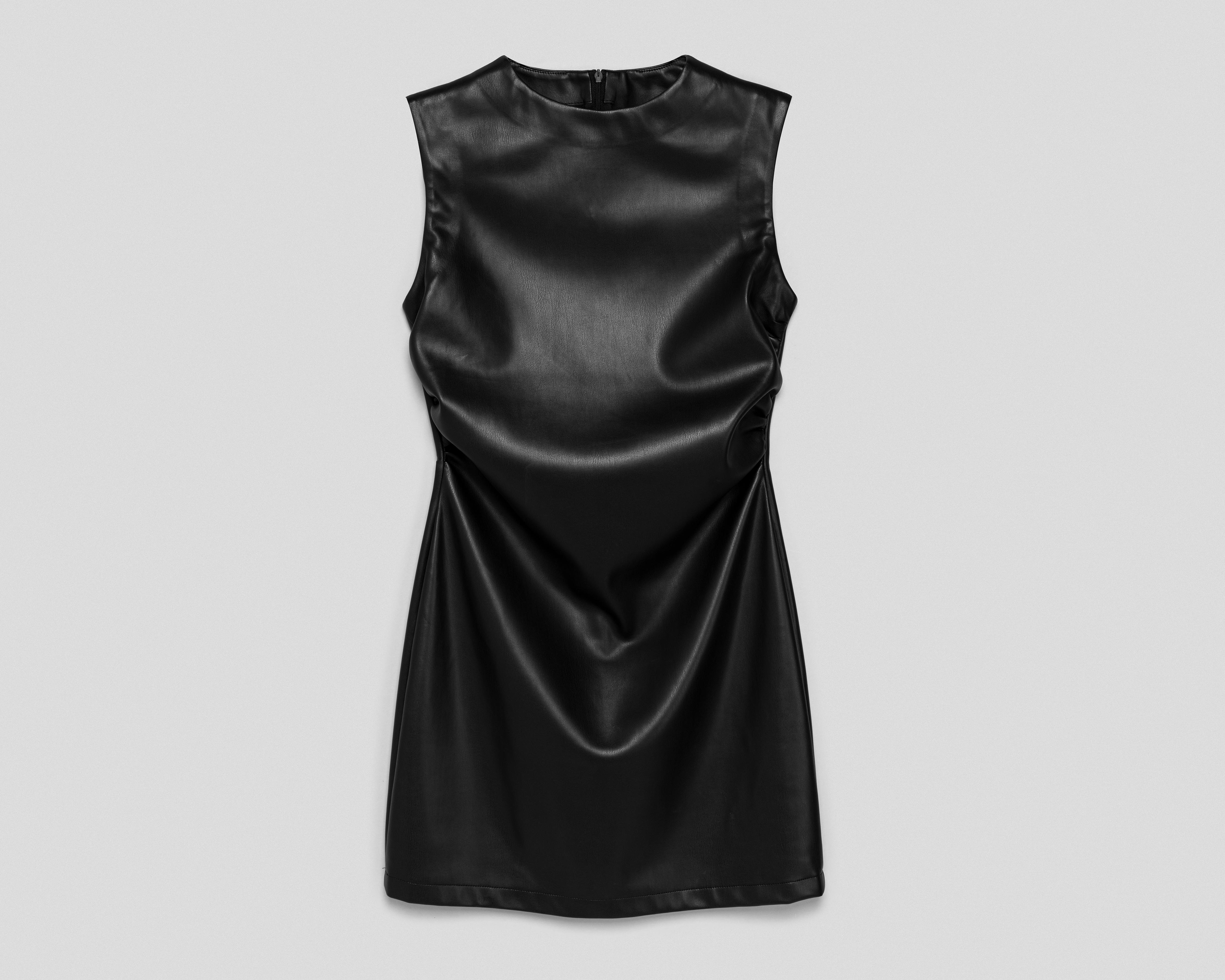 Foto 2 pulgar | Vestido Casual Strona Negro sin Mangas Corto para Mujer