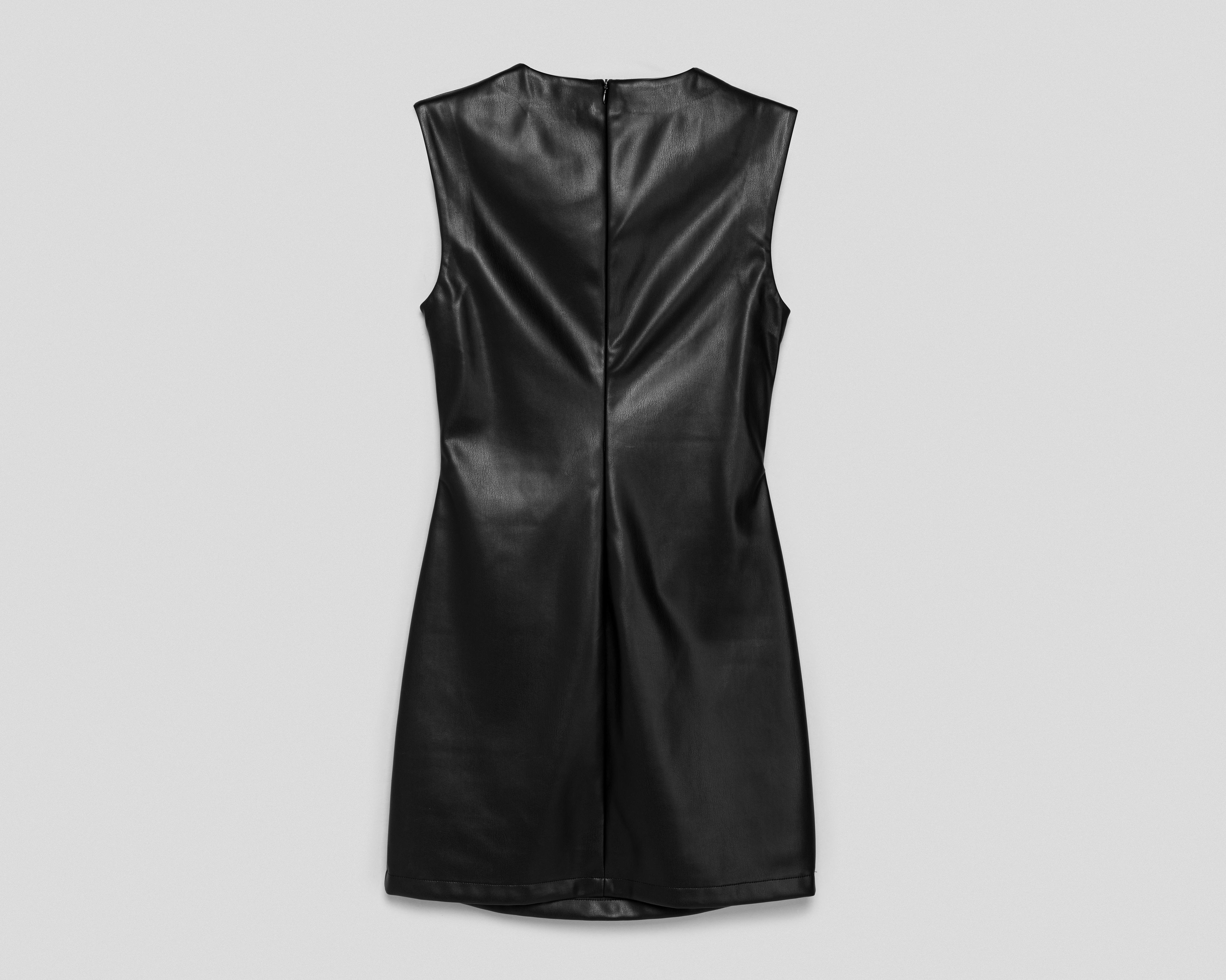 Foto 2 | Vestido Casual Strona Negro sin Mangas Corto para Mujer