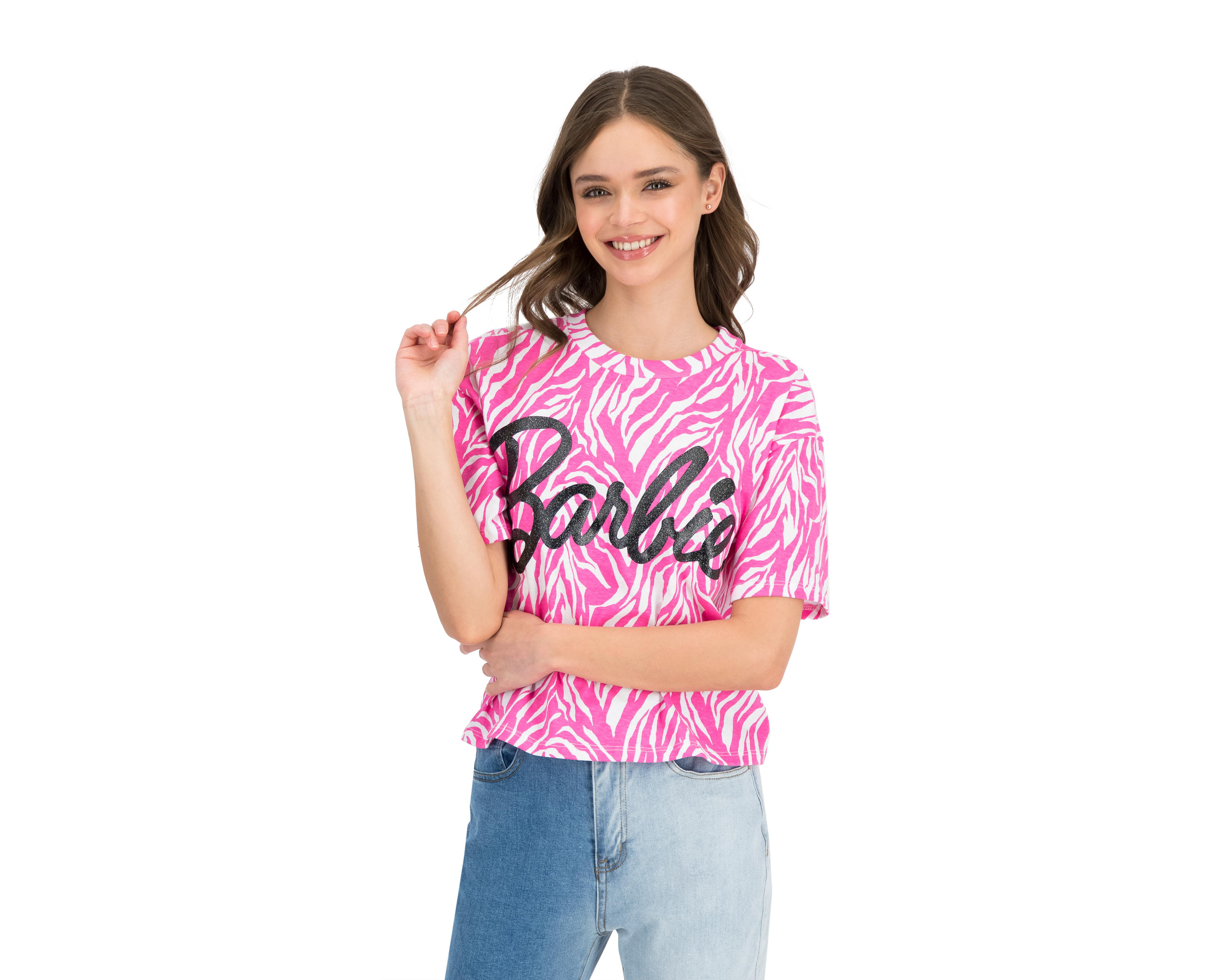 Playera Barbie Manga Corta Cuello Redondo