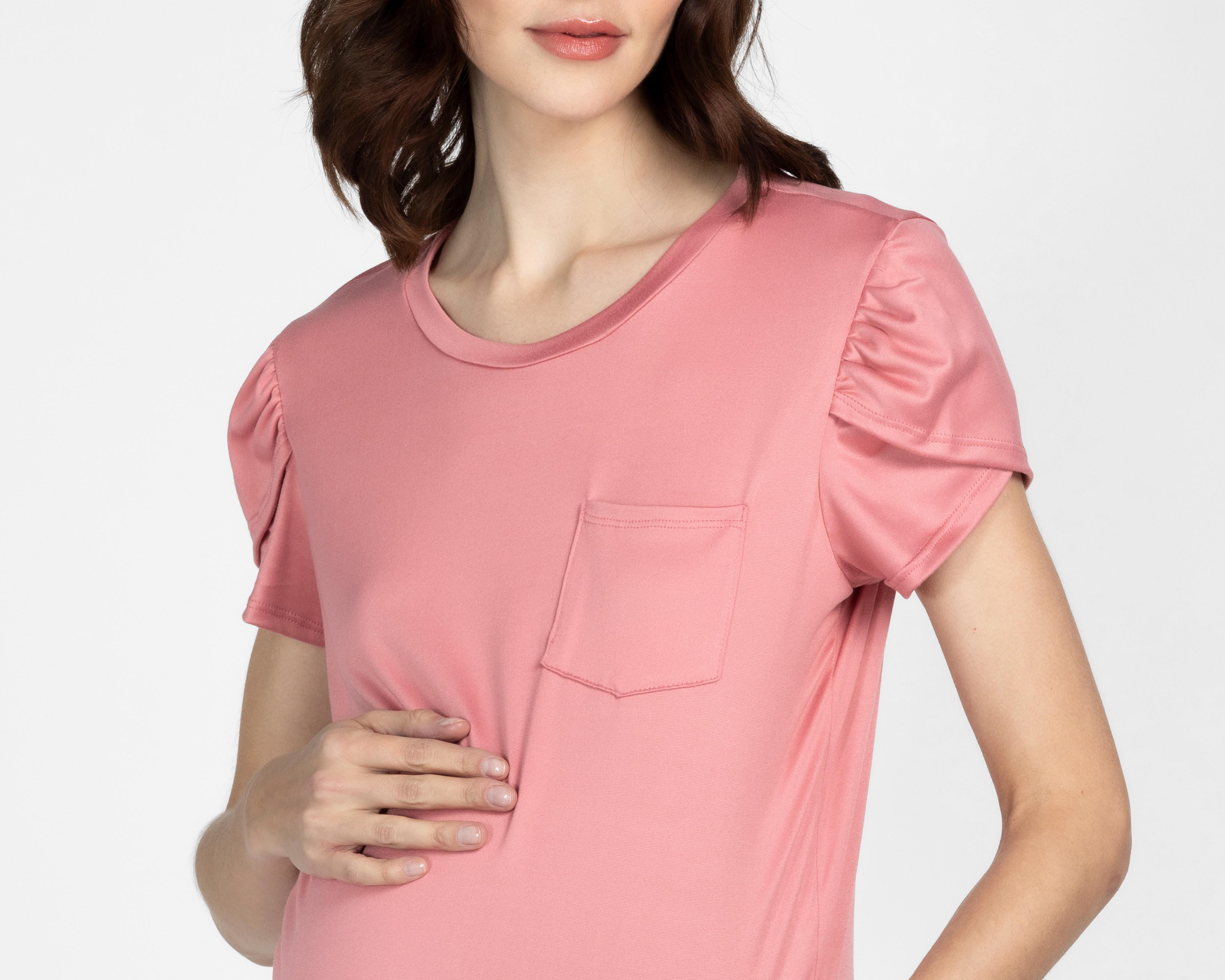 Foto 6 pulgar | Blusa de Maternidad Mamá Bella Manga Corta 2 Piezas