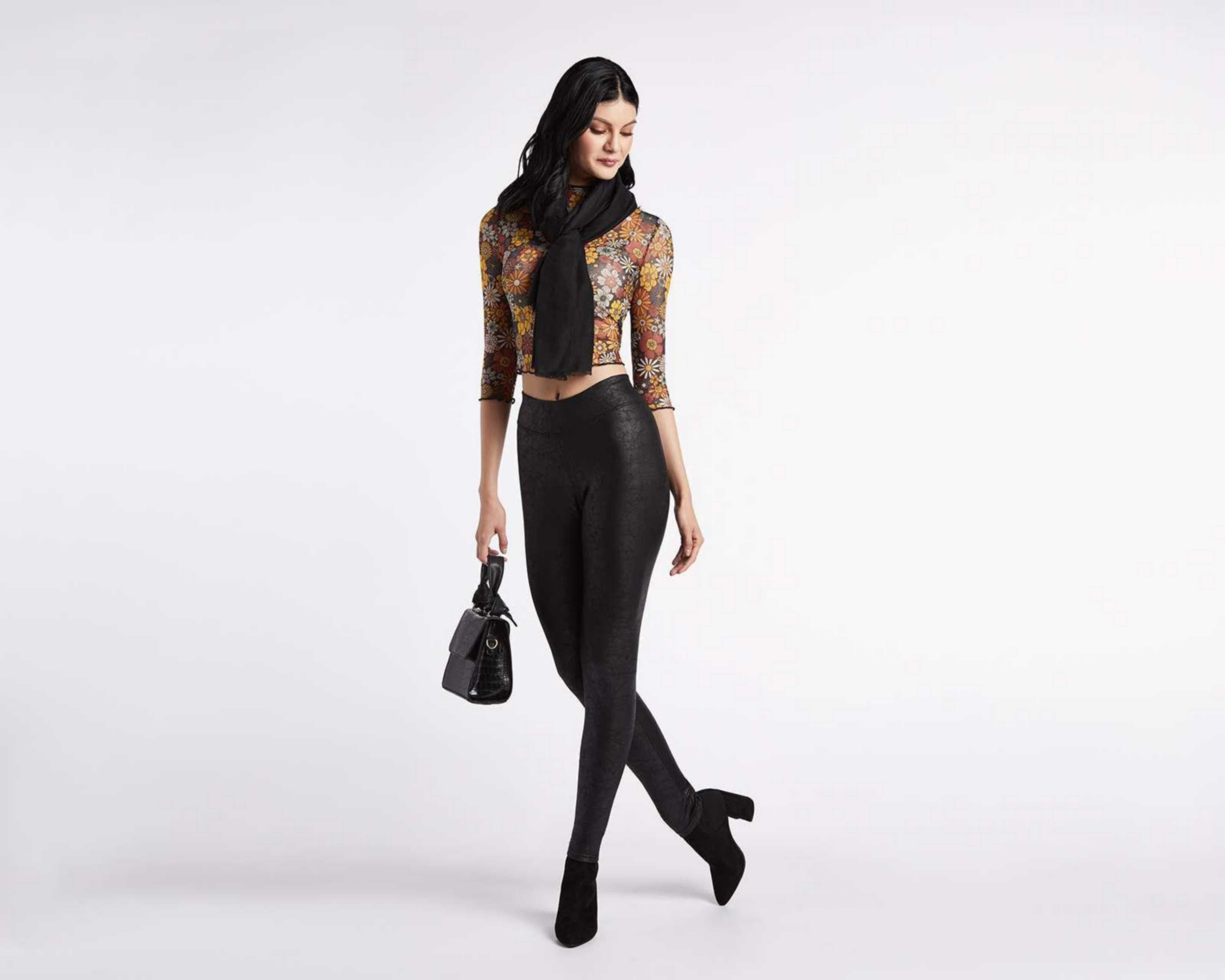Foto 2 | Playera Thinner Floral Manga 3/4