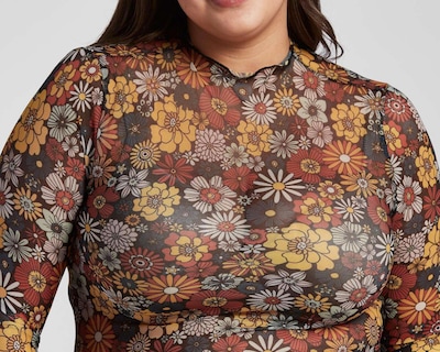 Foto 6 | Playera Thinner Floral Manga 3/4