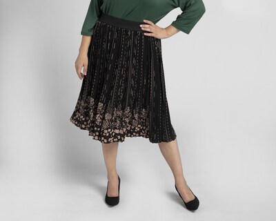 Foto 2 | Falda Midi Sahara Plisada