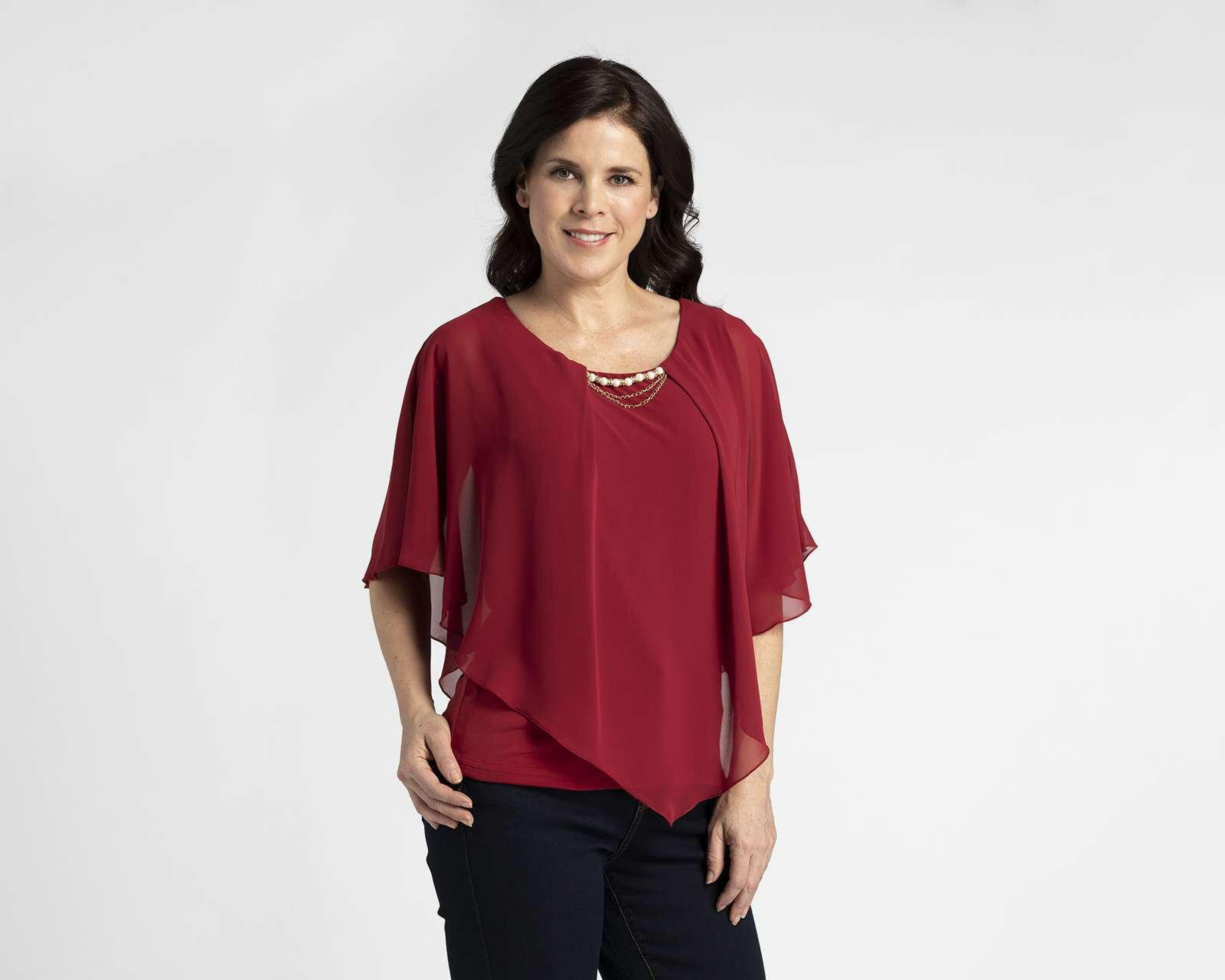 Foto 1 | Blusa Sahara Manga Corta Cuello Redondo